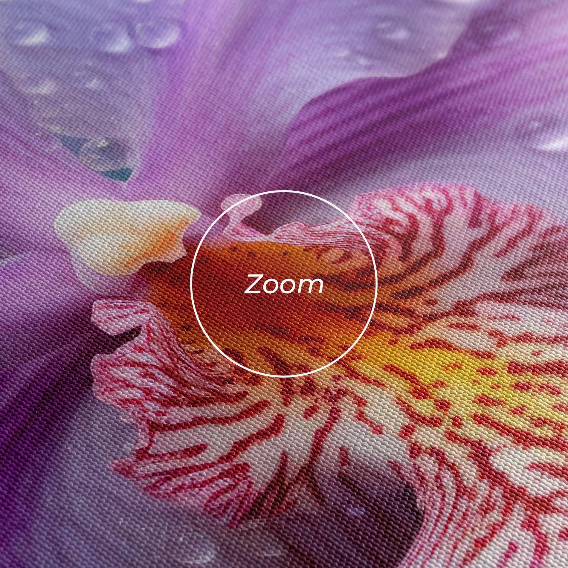 Leinwandbild Orchid In Rain mockup 3