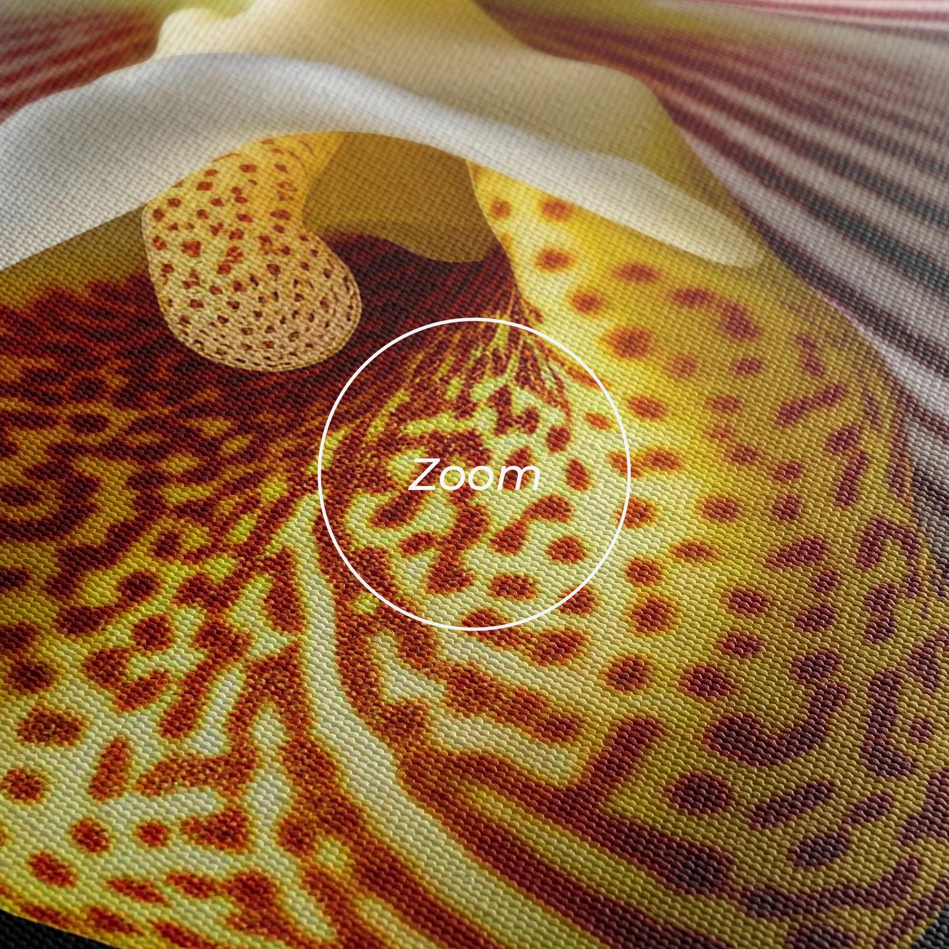 Leinwandbild Orchid On Black mockup 3