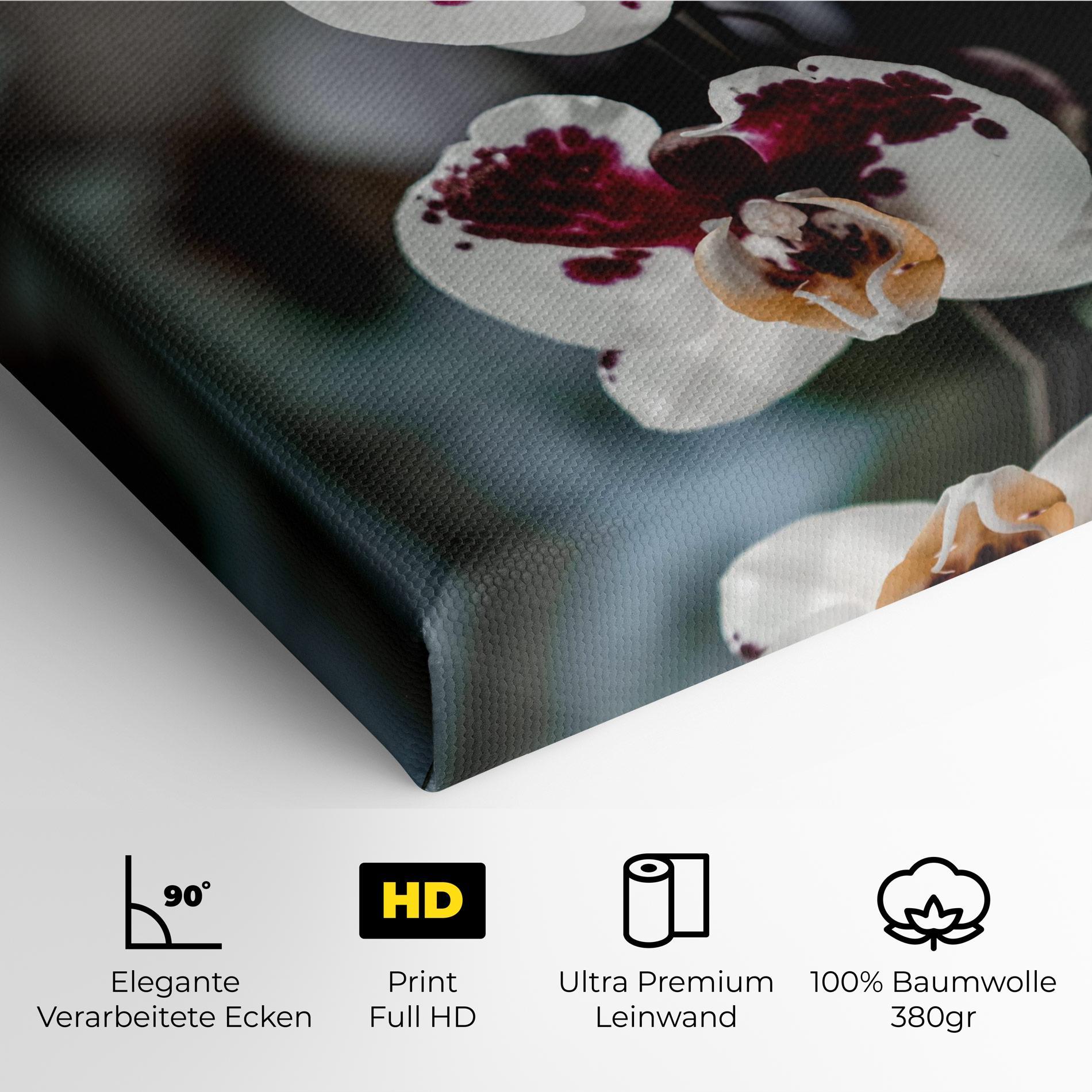 Leinwandbild Dark Purple Orchid mockup 4