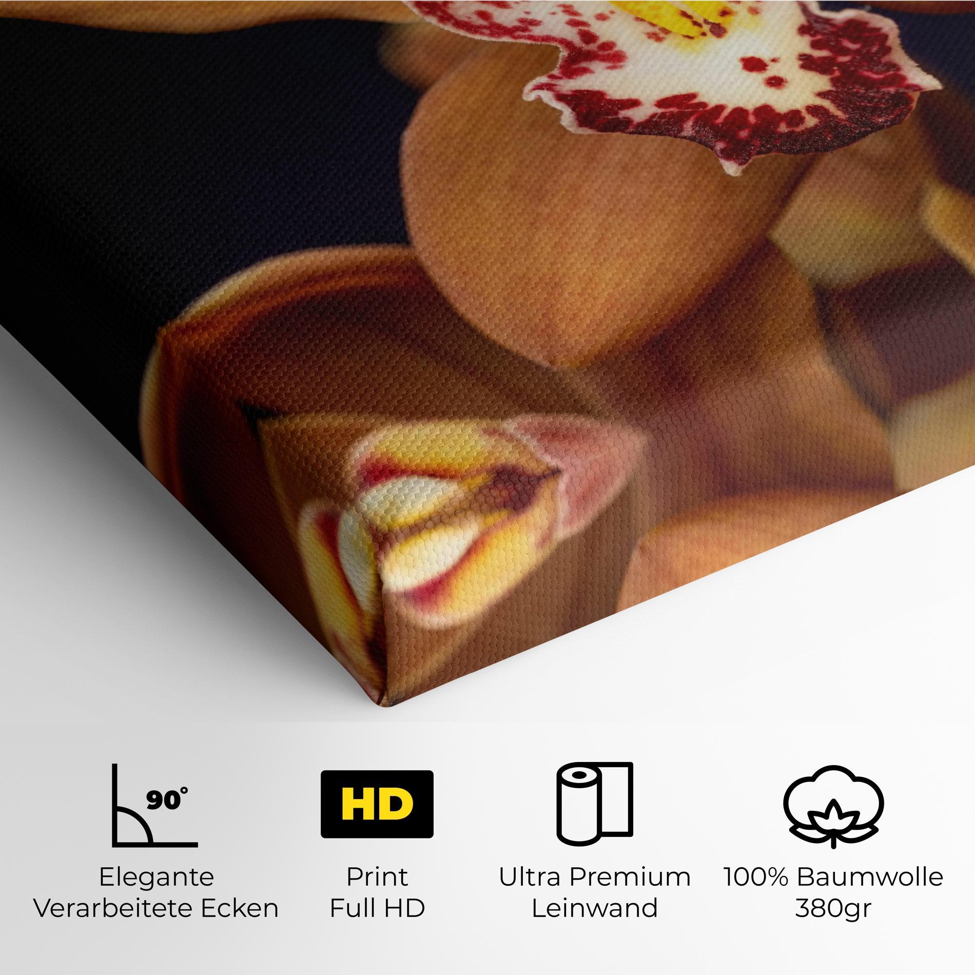 Leinwandbild Dirty Orange Orchid mockup 4
