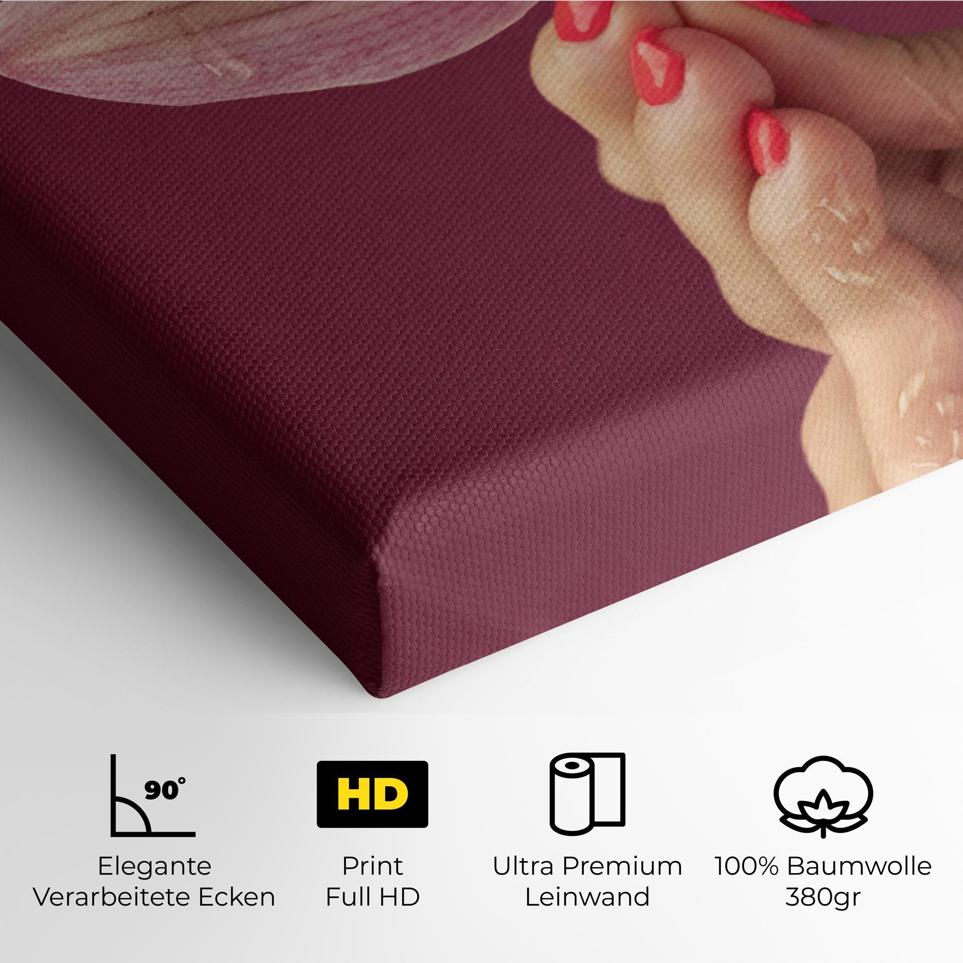 Leinwandbild Orchid Holding mockup 4