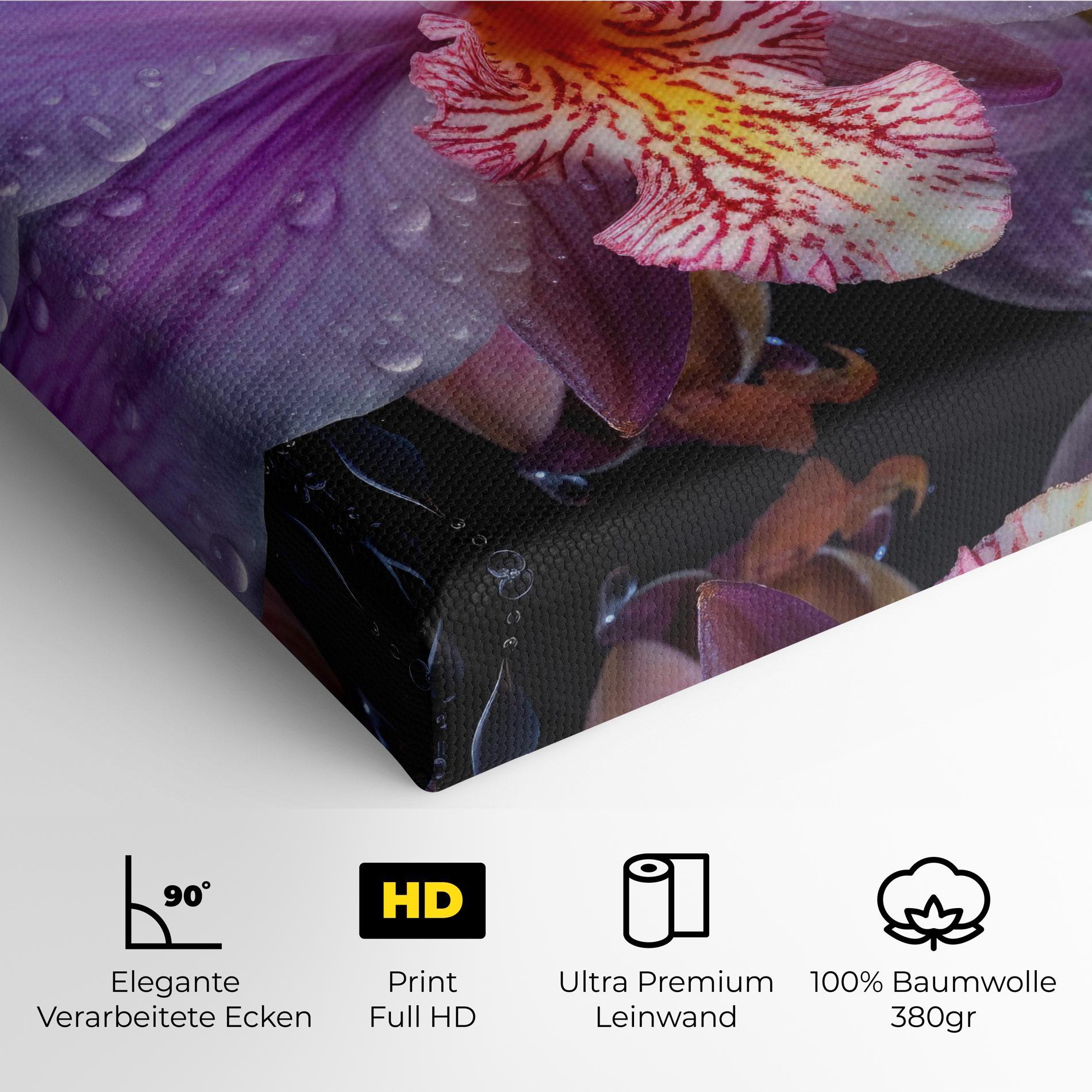 Leinwandbild Orchid In Rain mockup 4