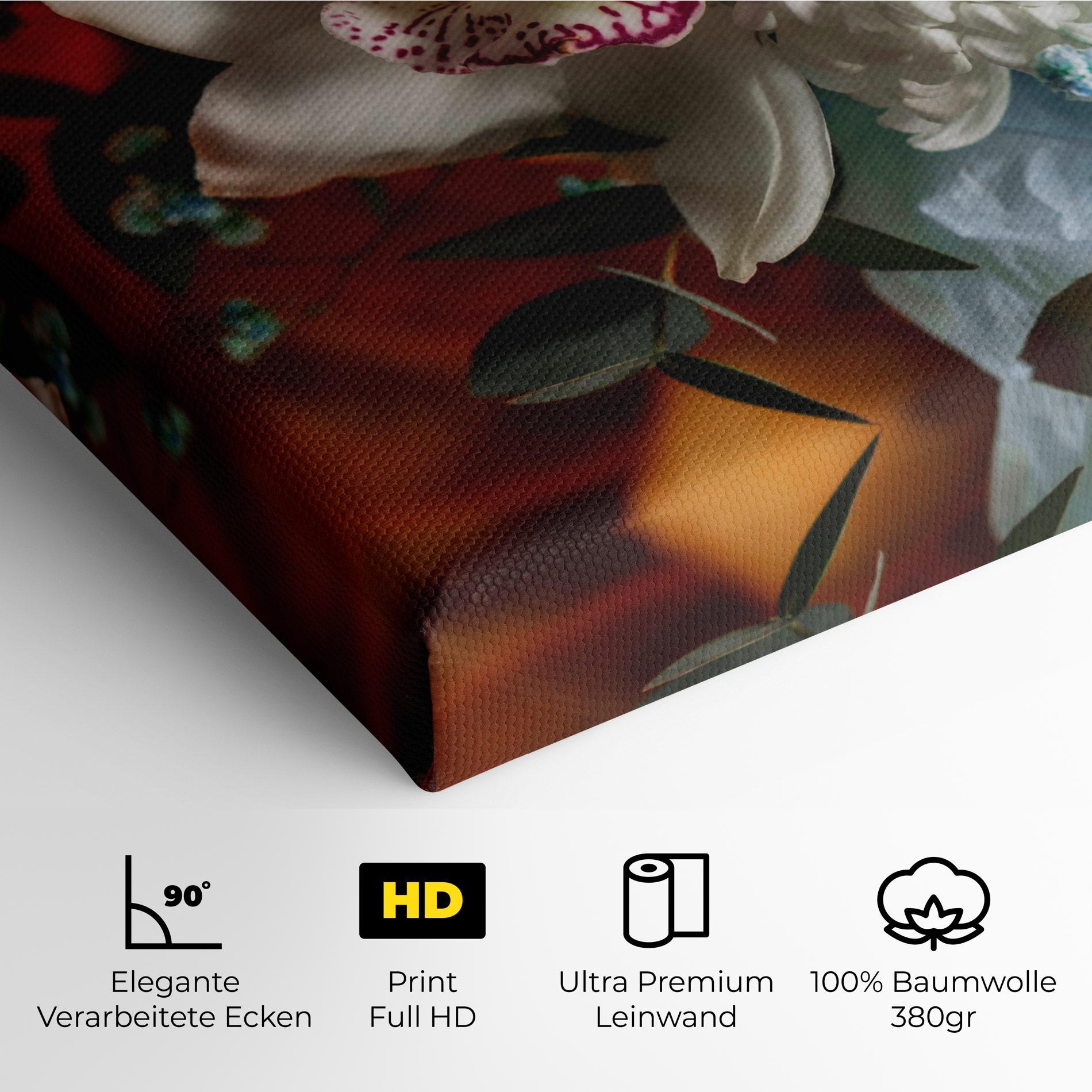 Leinwandbild Orchid In Vase mockup 4