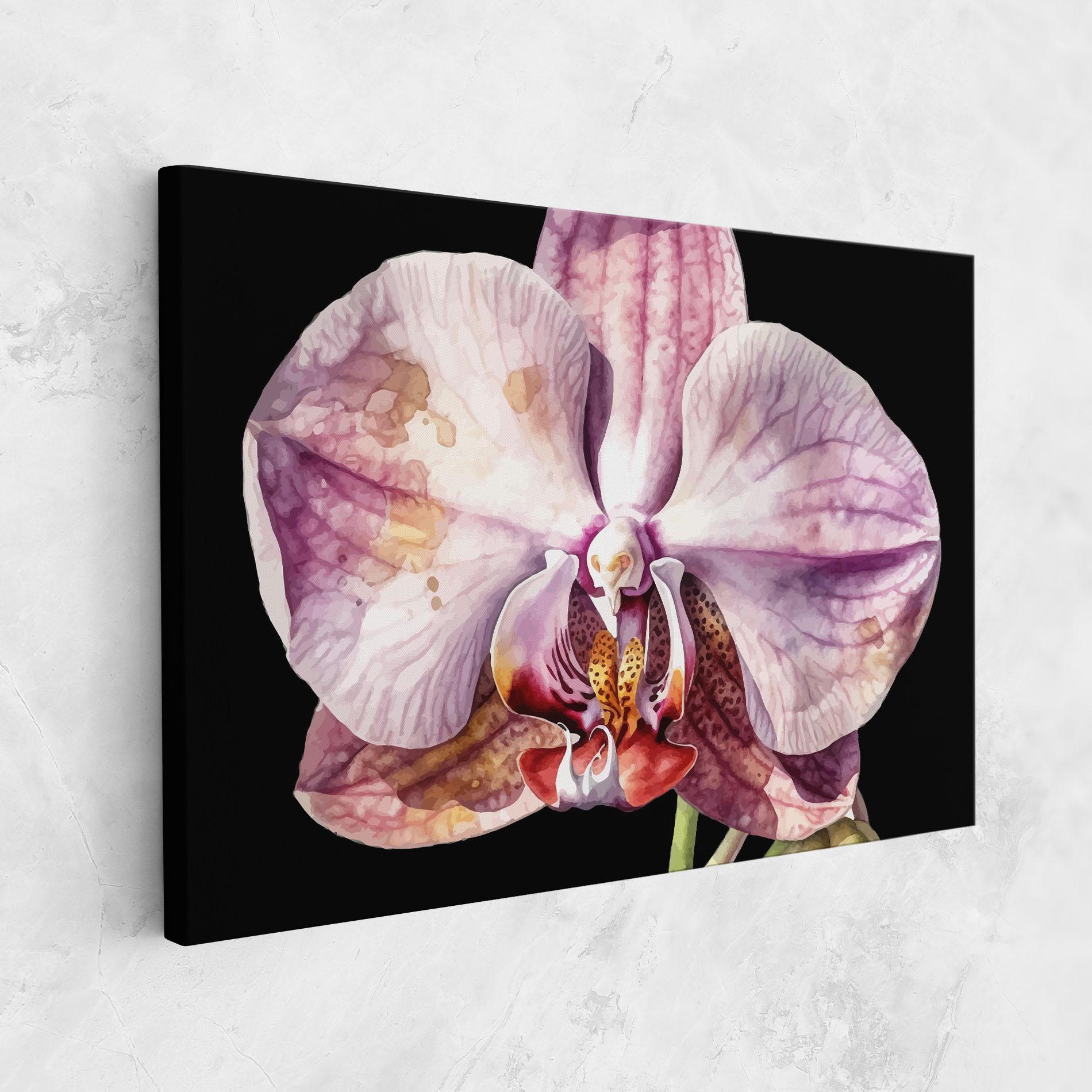 Leinwandbild Painted Orchid mockup 1
