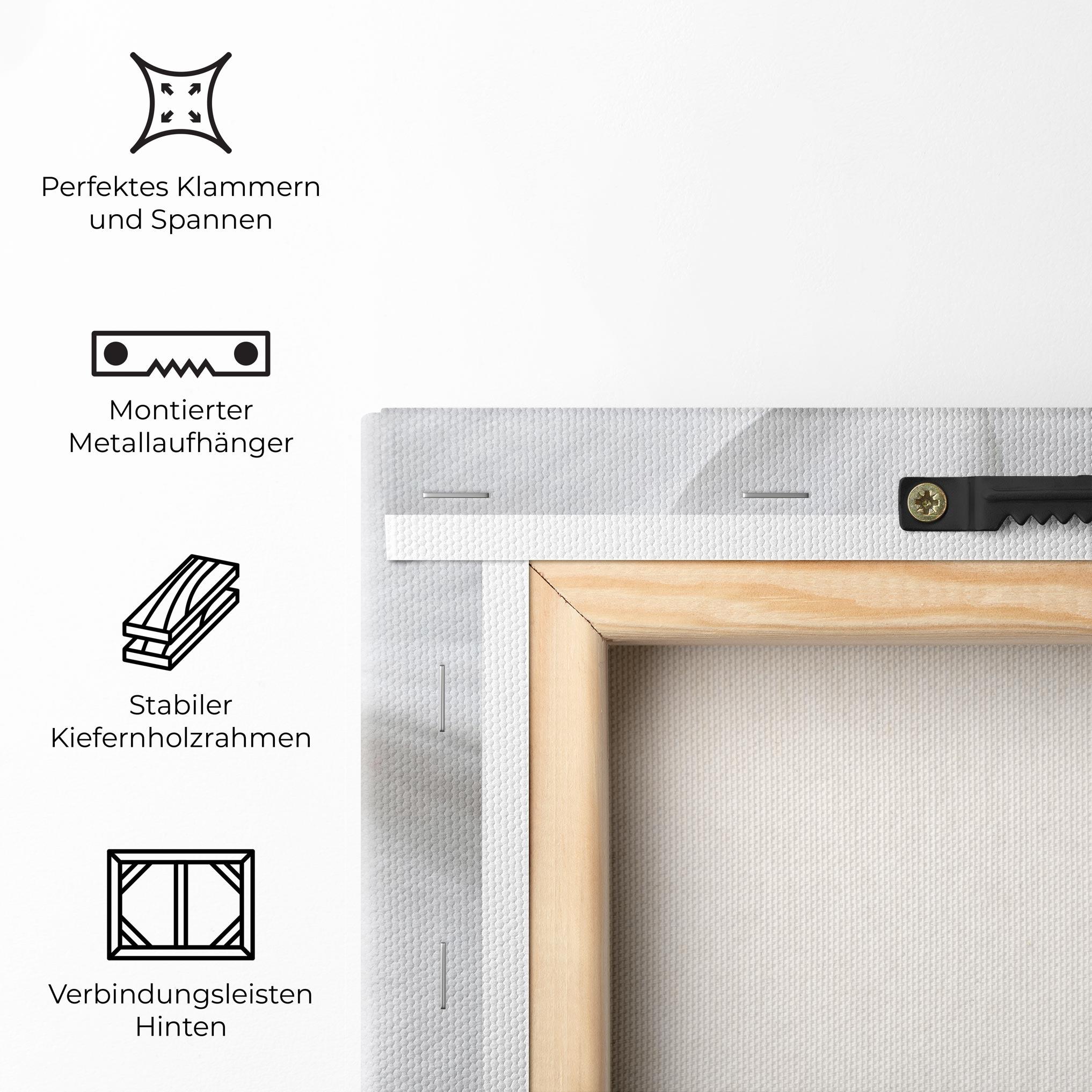 Leinwandbild Big Orchid Close Up mockup 5