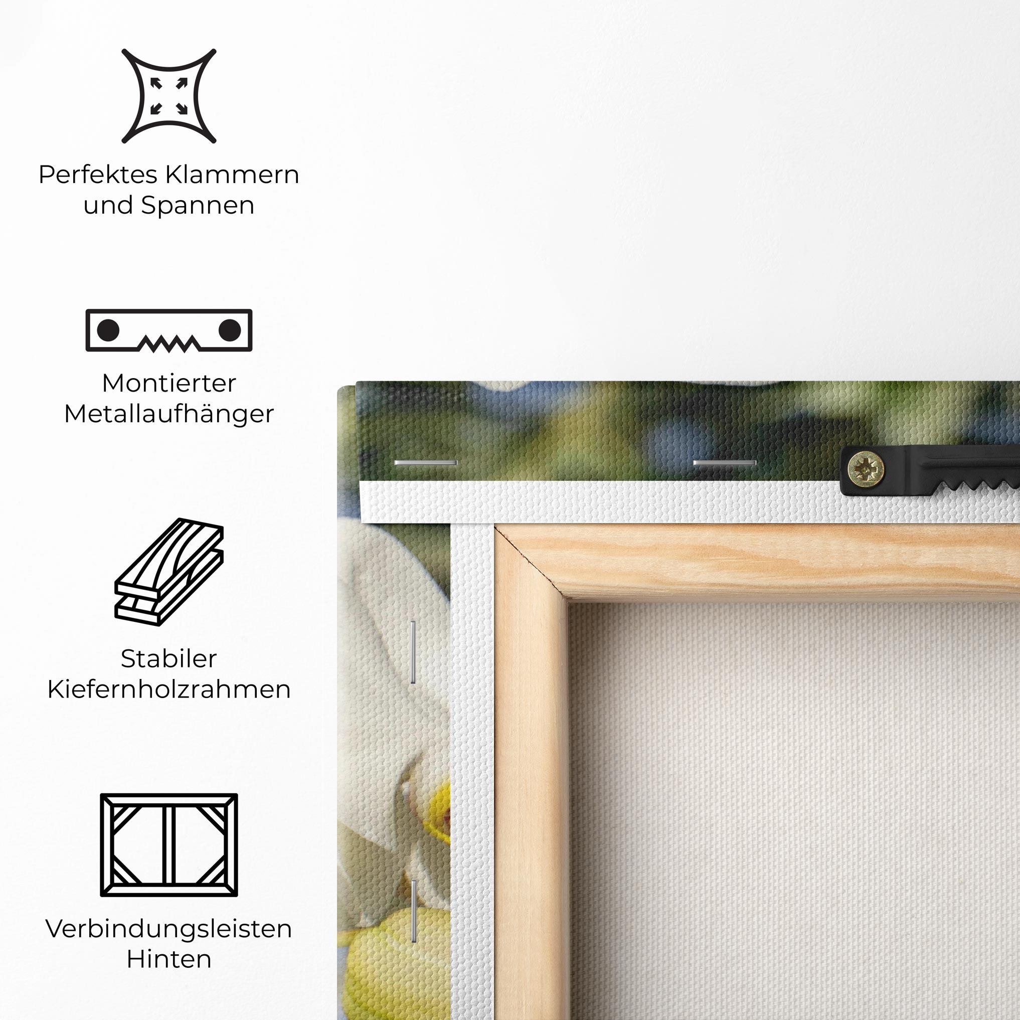 Leinwandbild Big Orchids In Nature mockup 5