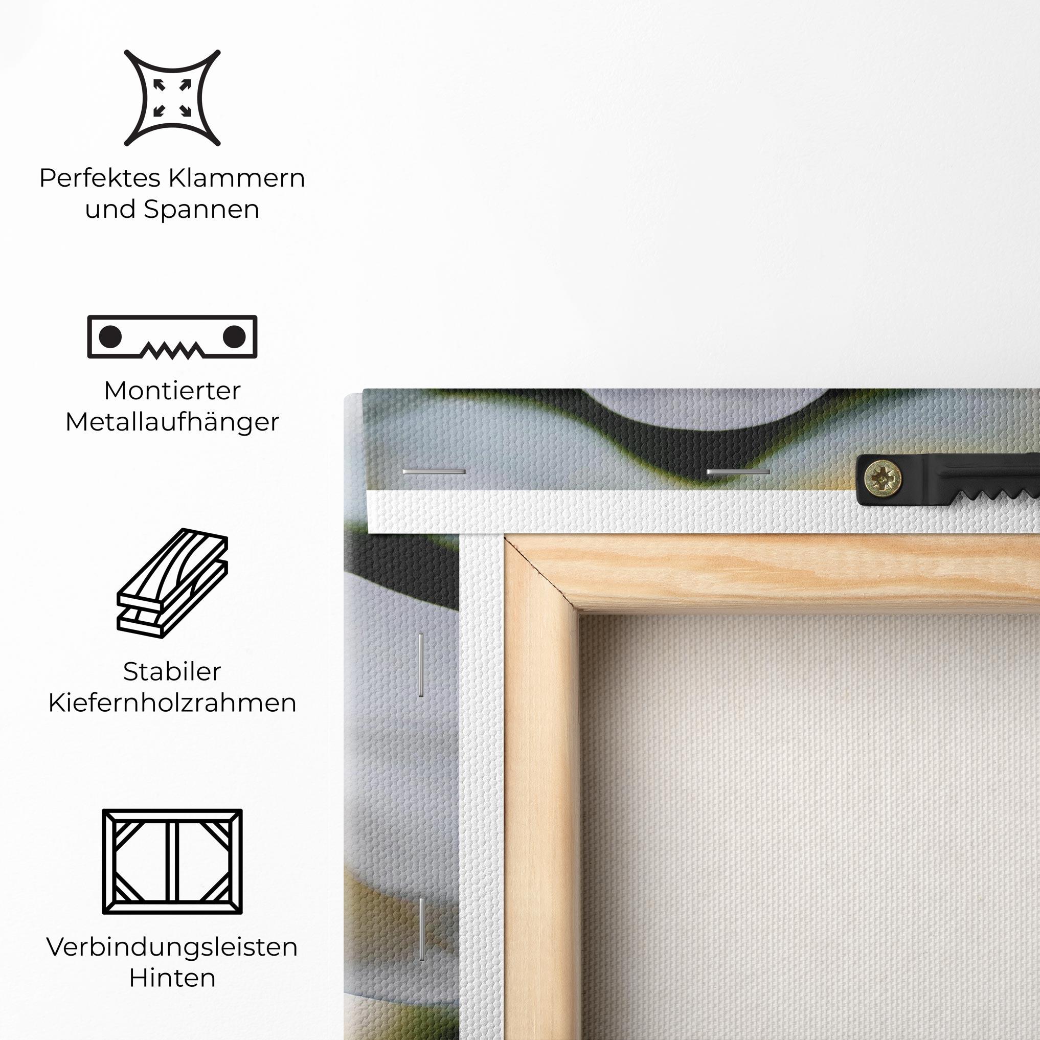 Leinwandbild Cream Orchid In Nature mockup 5