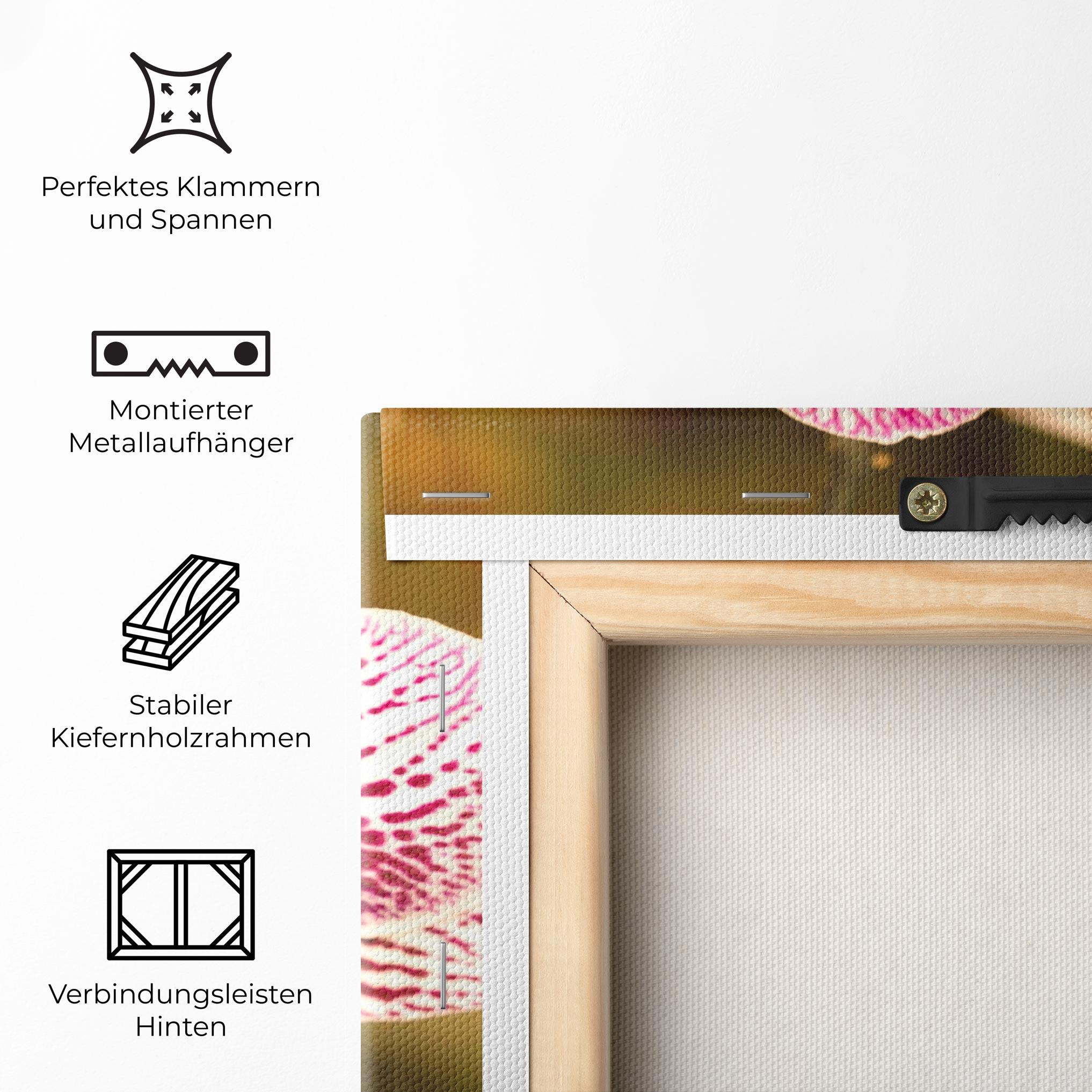 Leinwandbild Garden Orchids mockup 5