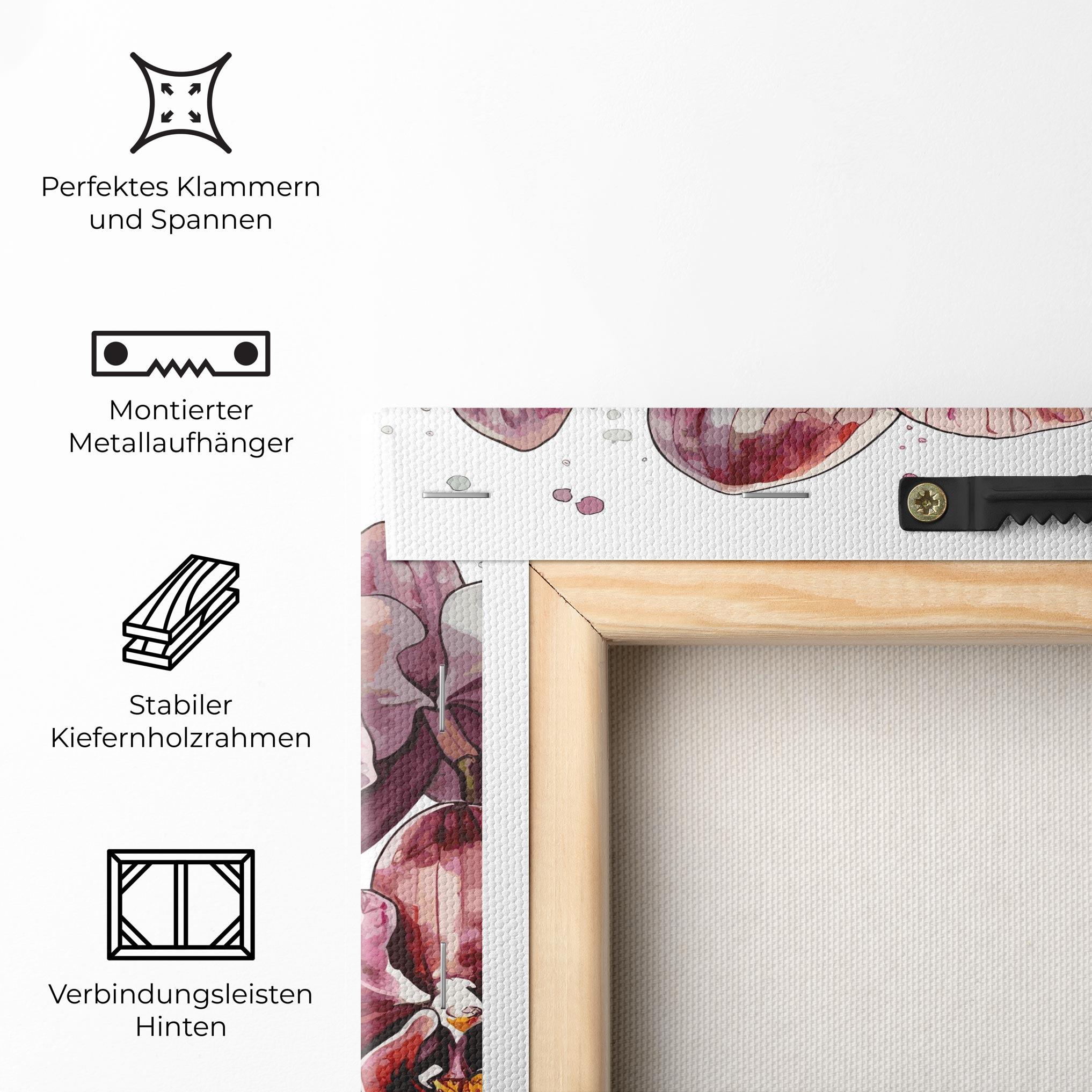 Leinwandbild Orchid Art mockup 5
