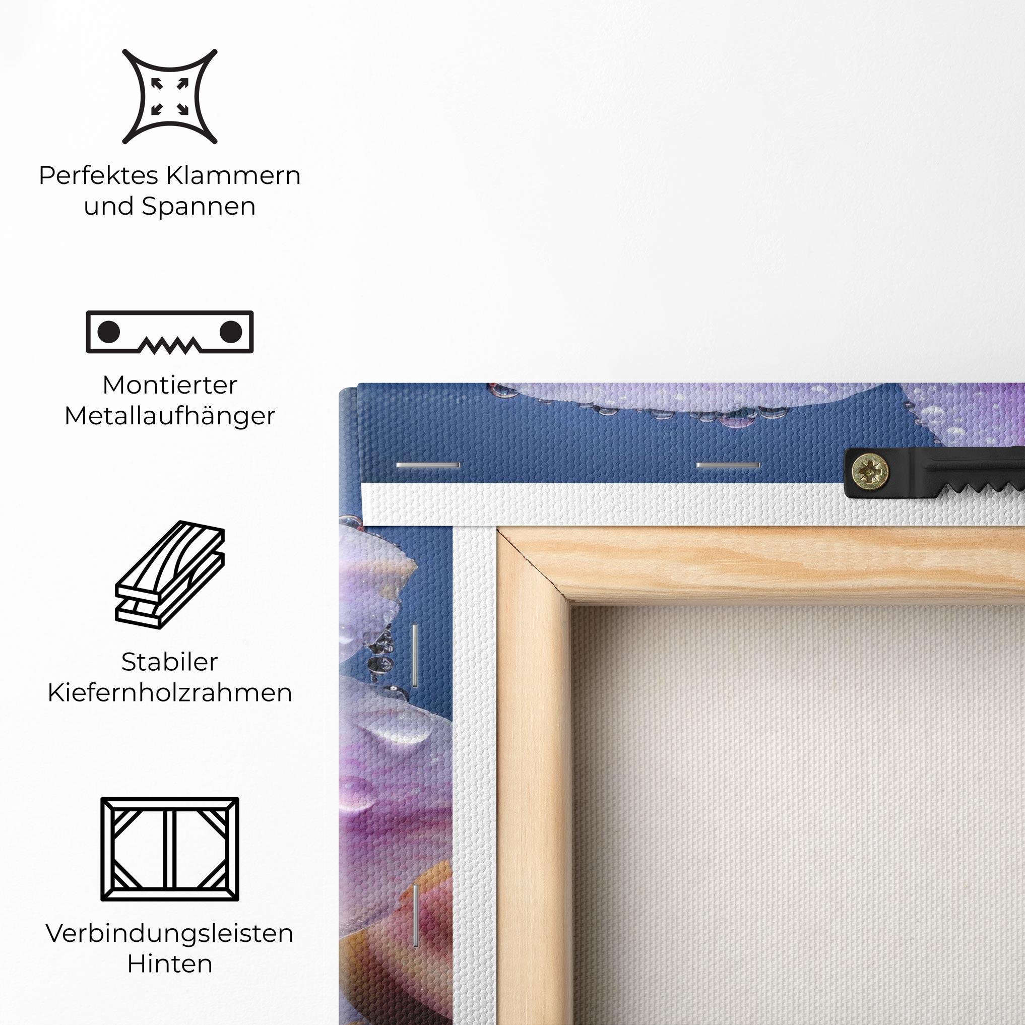 Leinwandbild Orchid In Rain mockup 5