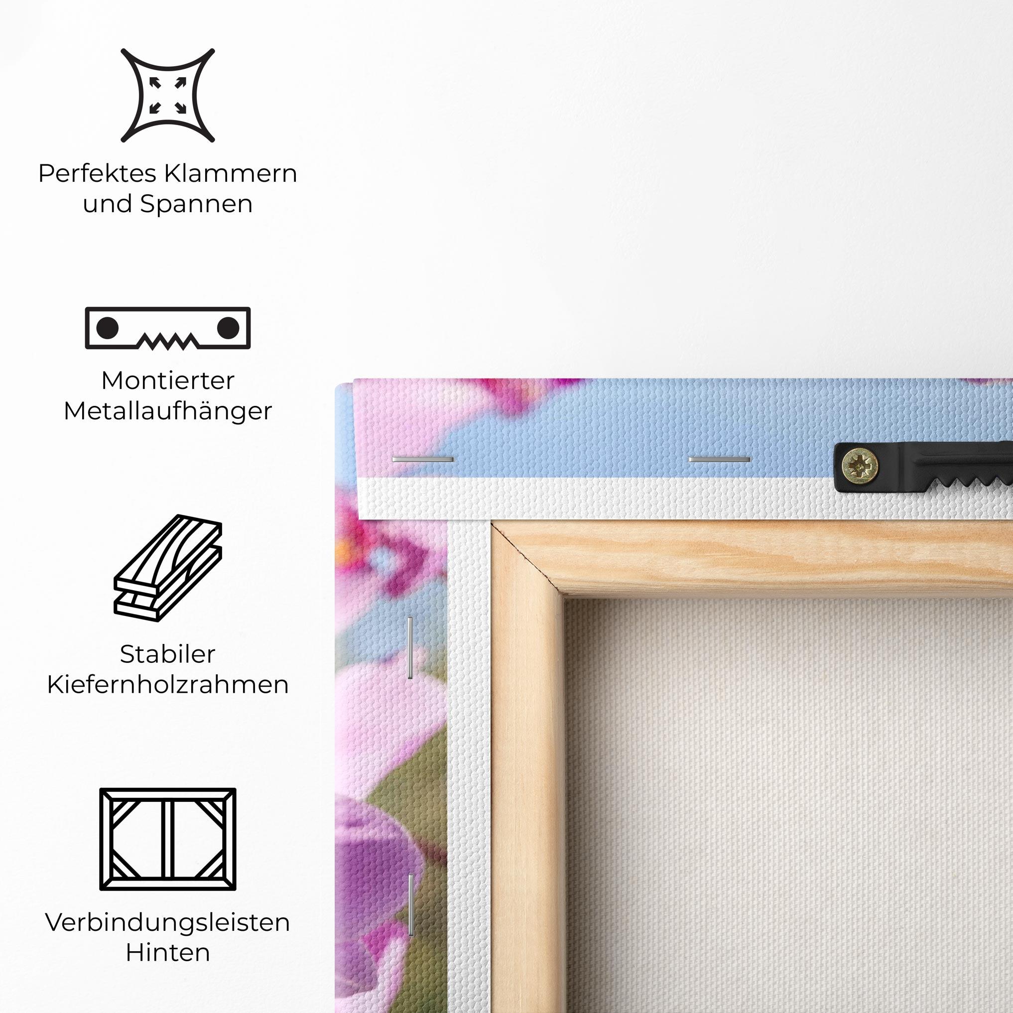 Leinwandbild Orchids In The Garden mockup 5