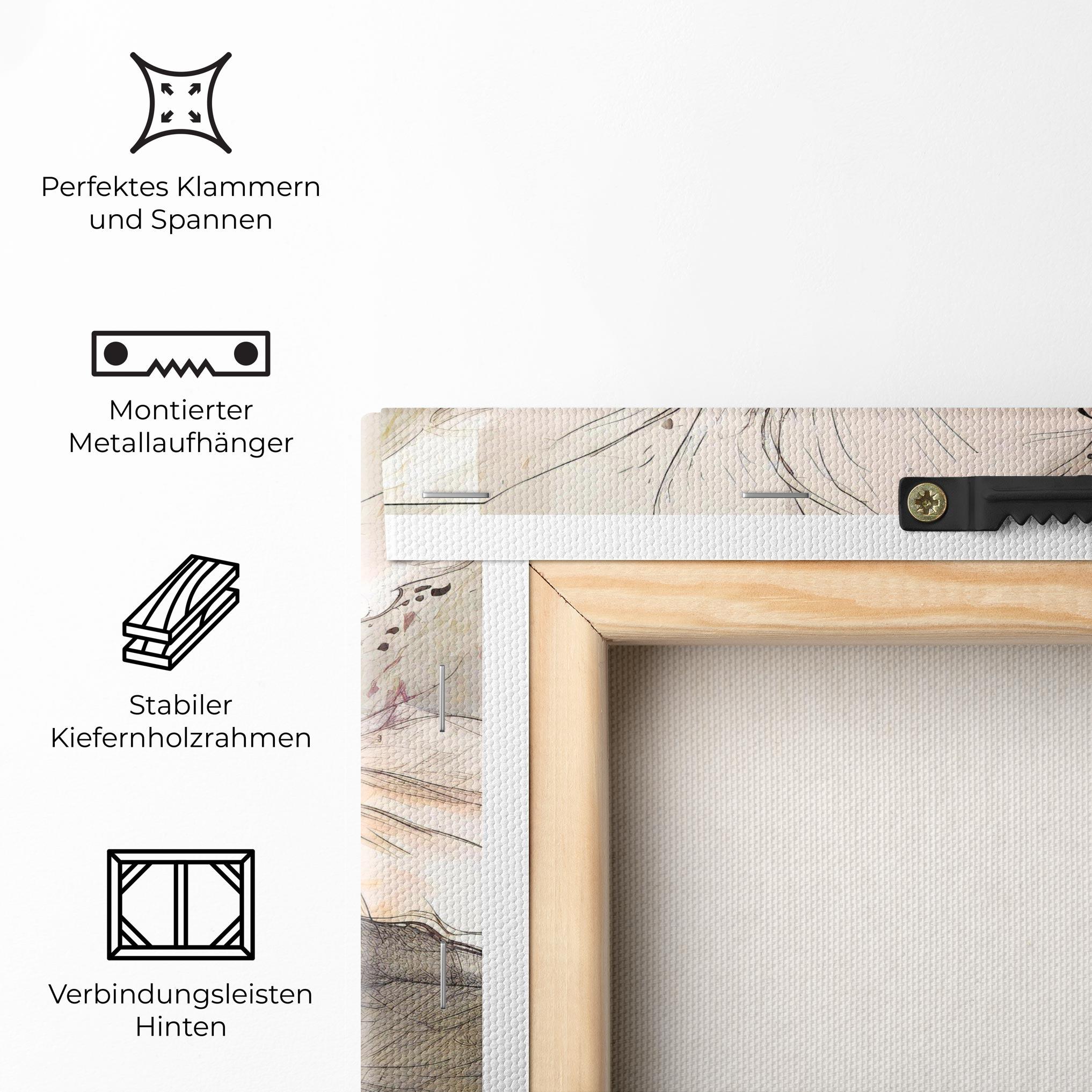 Leinwandbild Painted Purple Orchid mockup 5