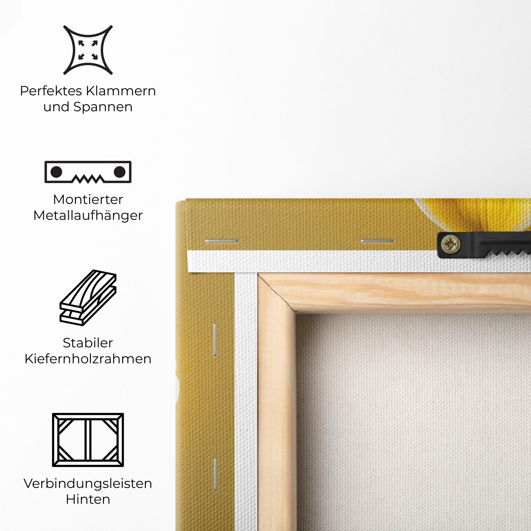 Leinwandbild Pastel Yellow Orchid mockup 5