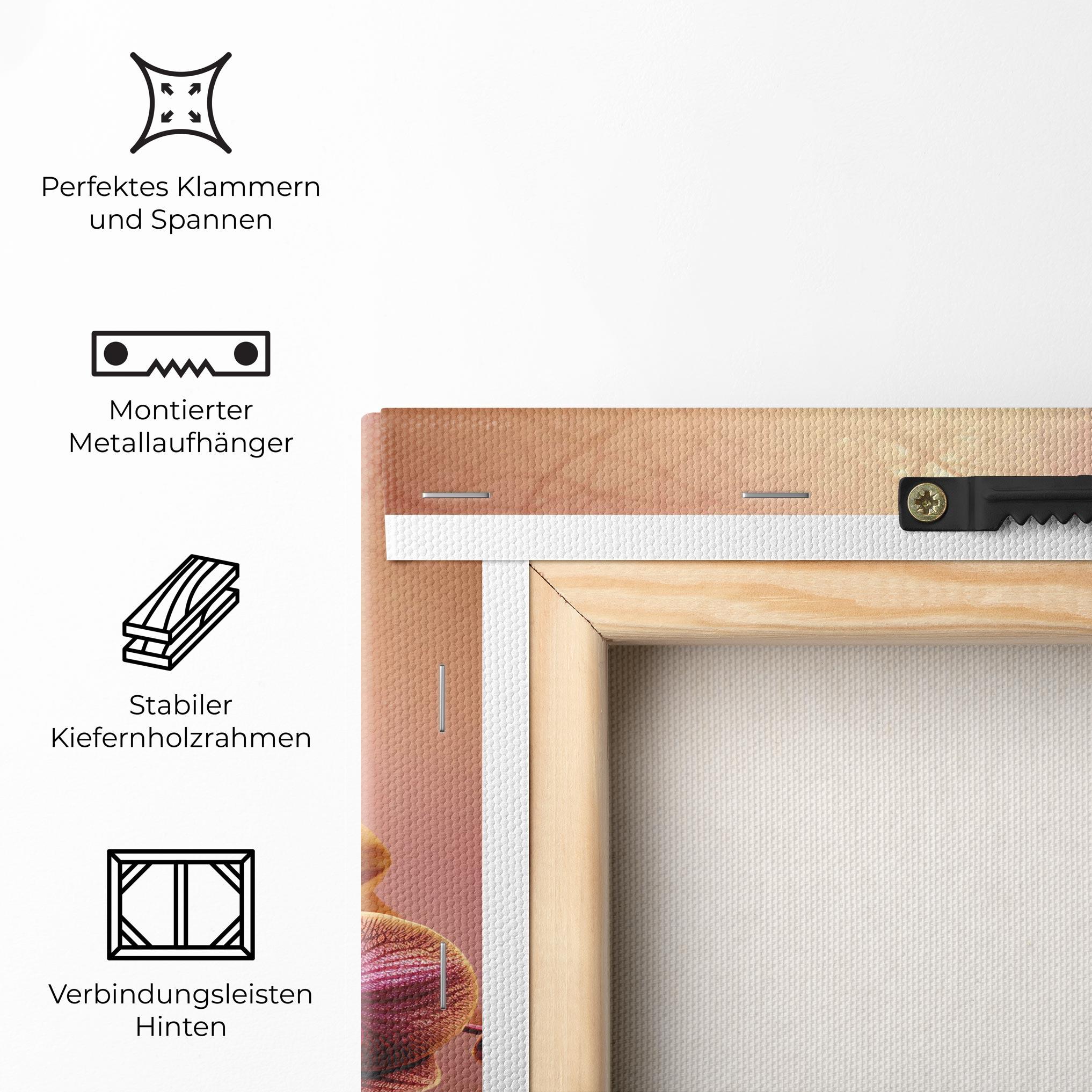 Leinwandbild Purple Cream Orchid mockup 5