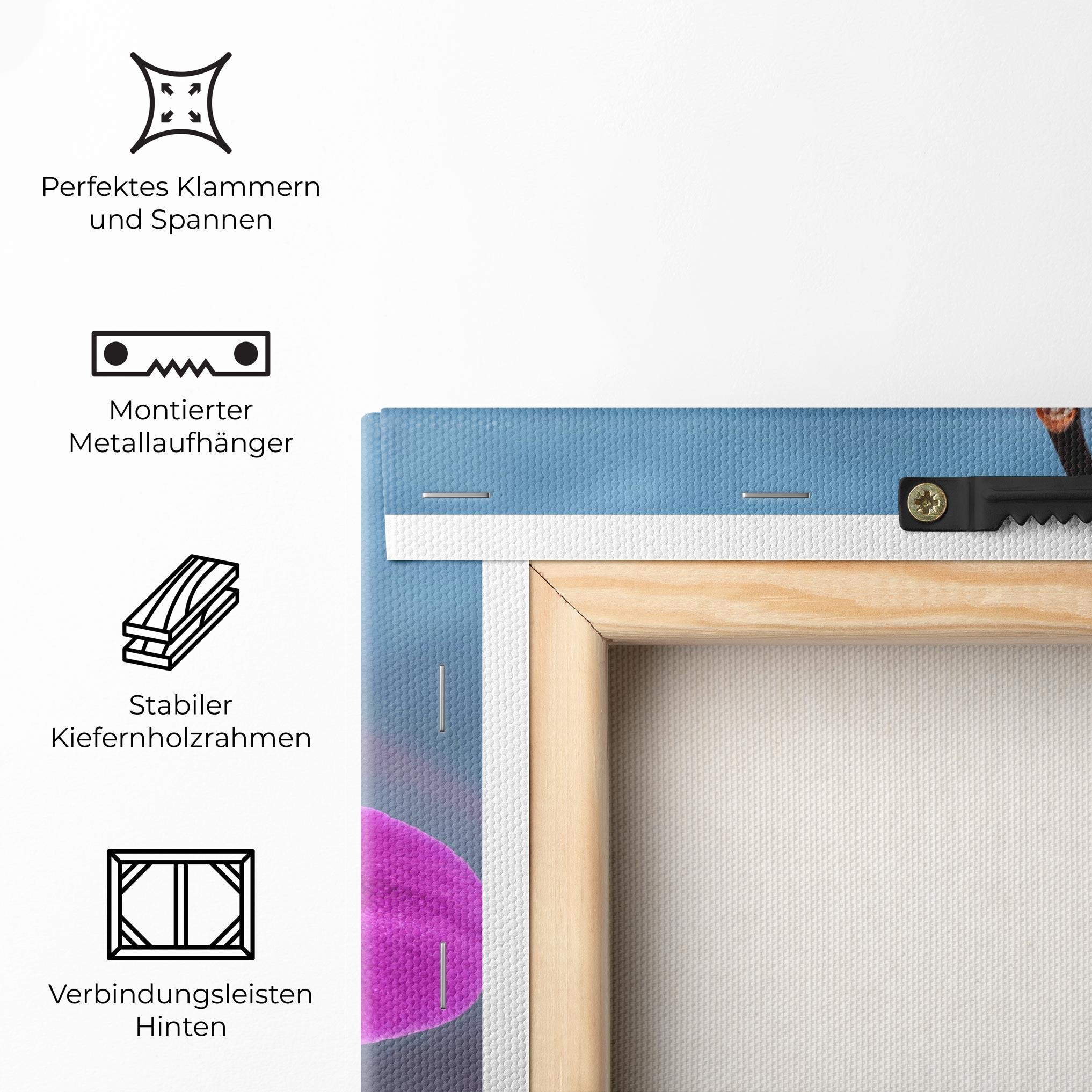 Leinwandbild Sky Purple Orchid mockup 5