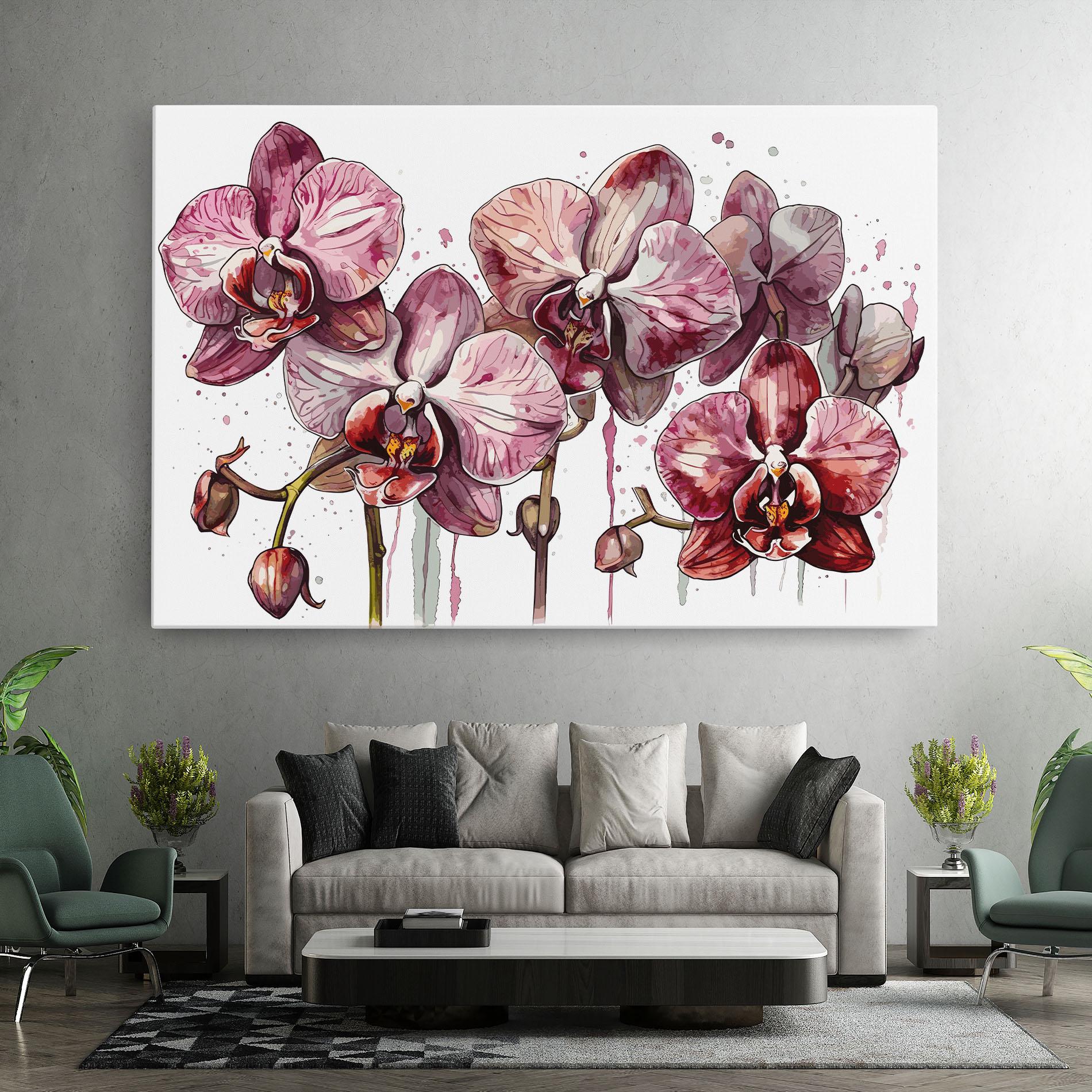 Leinwandbild Orchid Art mockup 7