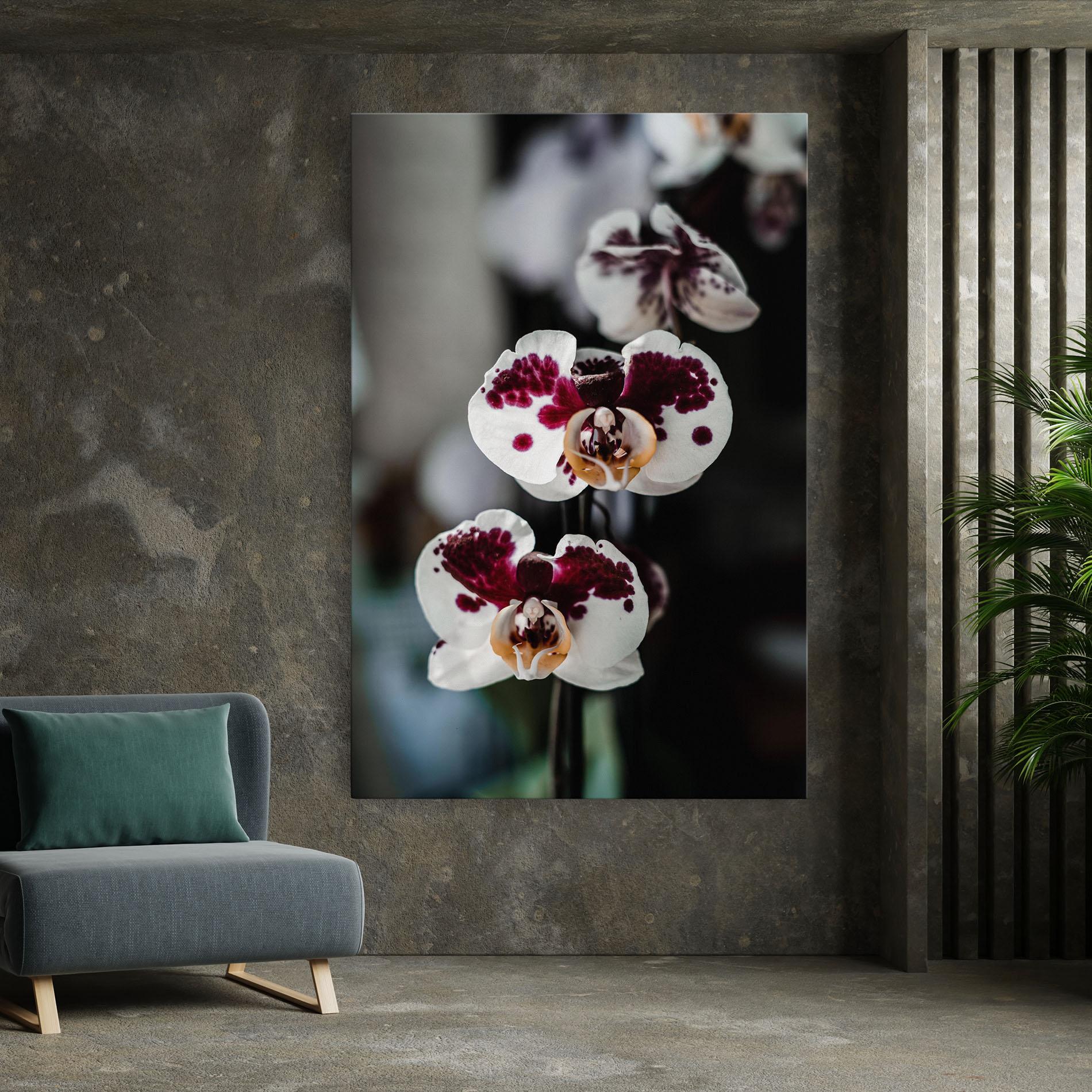 Leinwandbild Dark Purple Orchid mockup 7