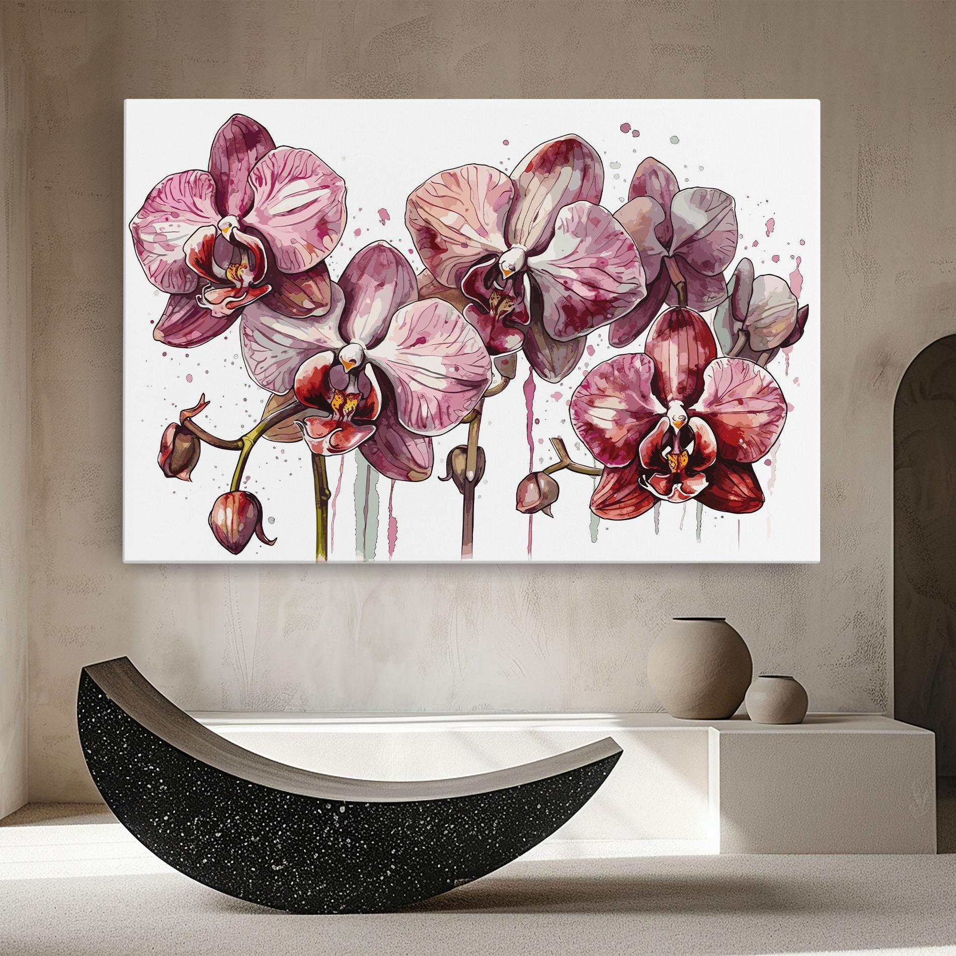 Leinwandbild Orchid Art mockup 8