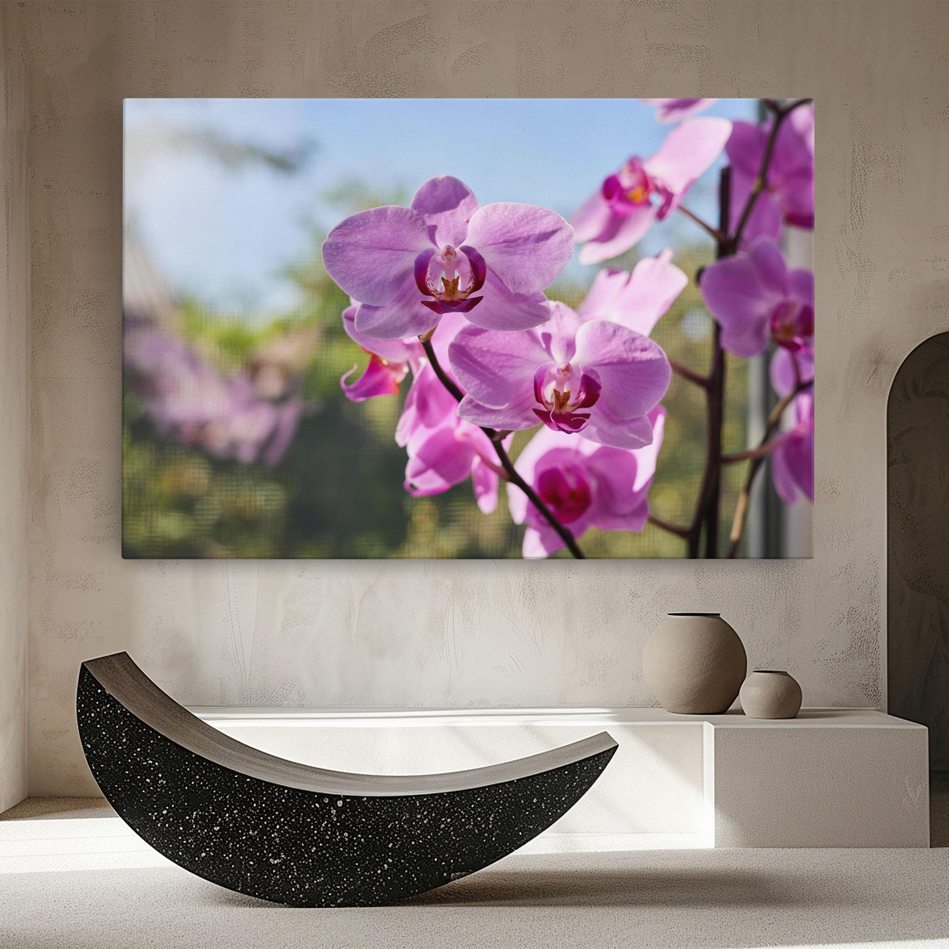 Leinwandbild Orchids In The Garden mockup 8