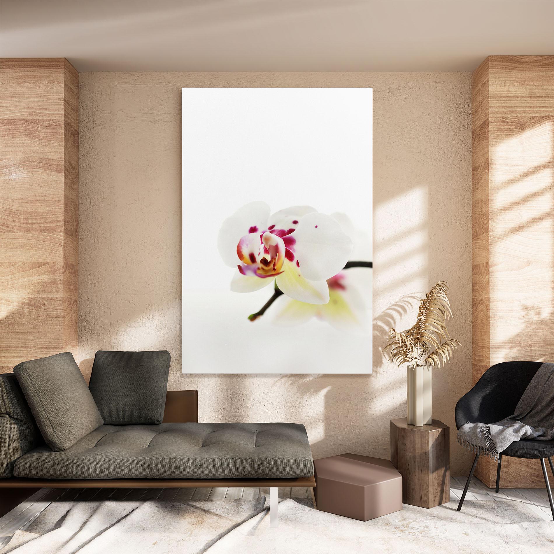 Leinwandbild Clean White Orchid mockup 8