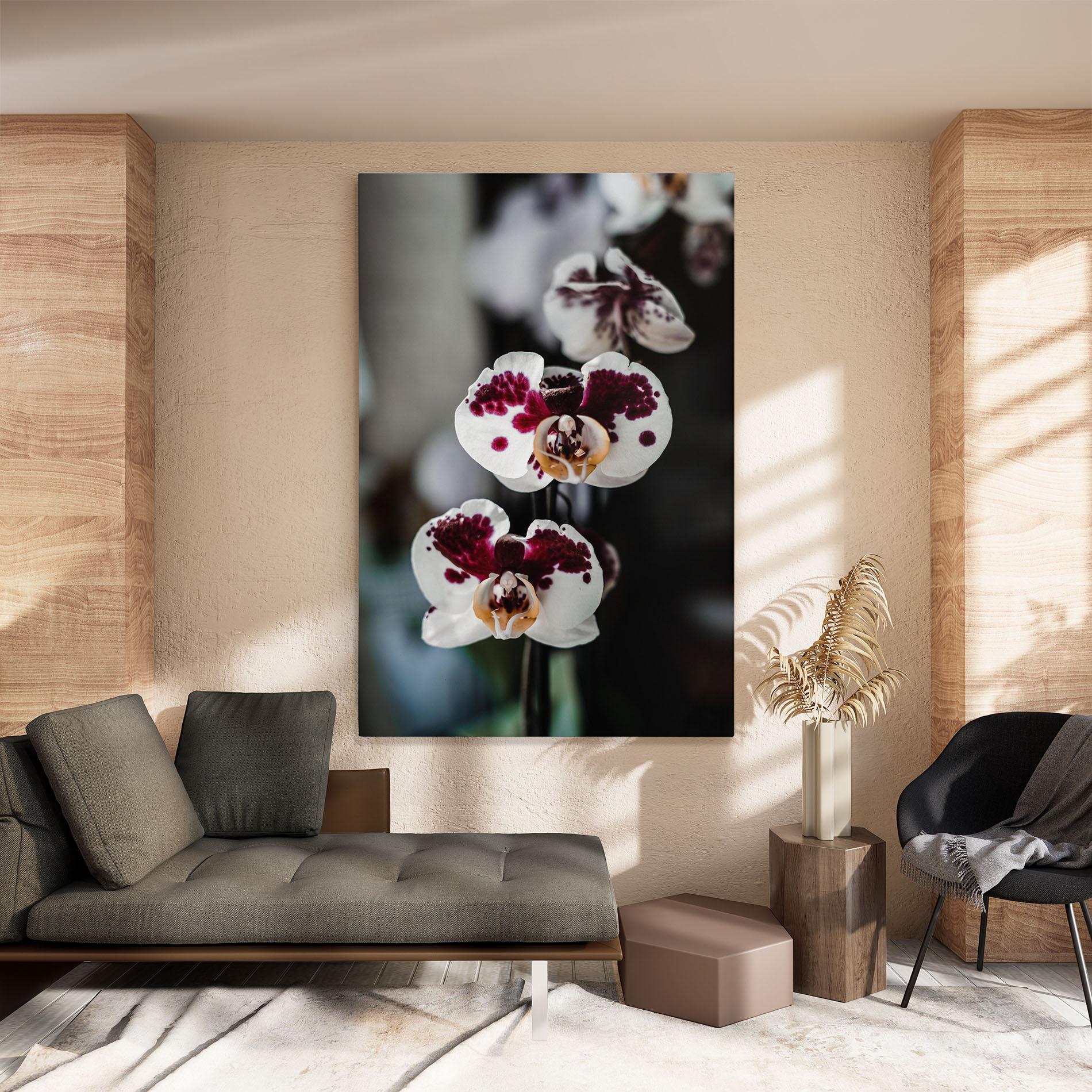 Leinwandbild Dark Purple Orchid mockup 8