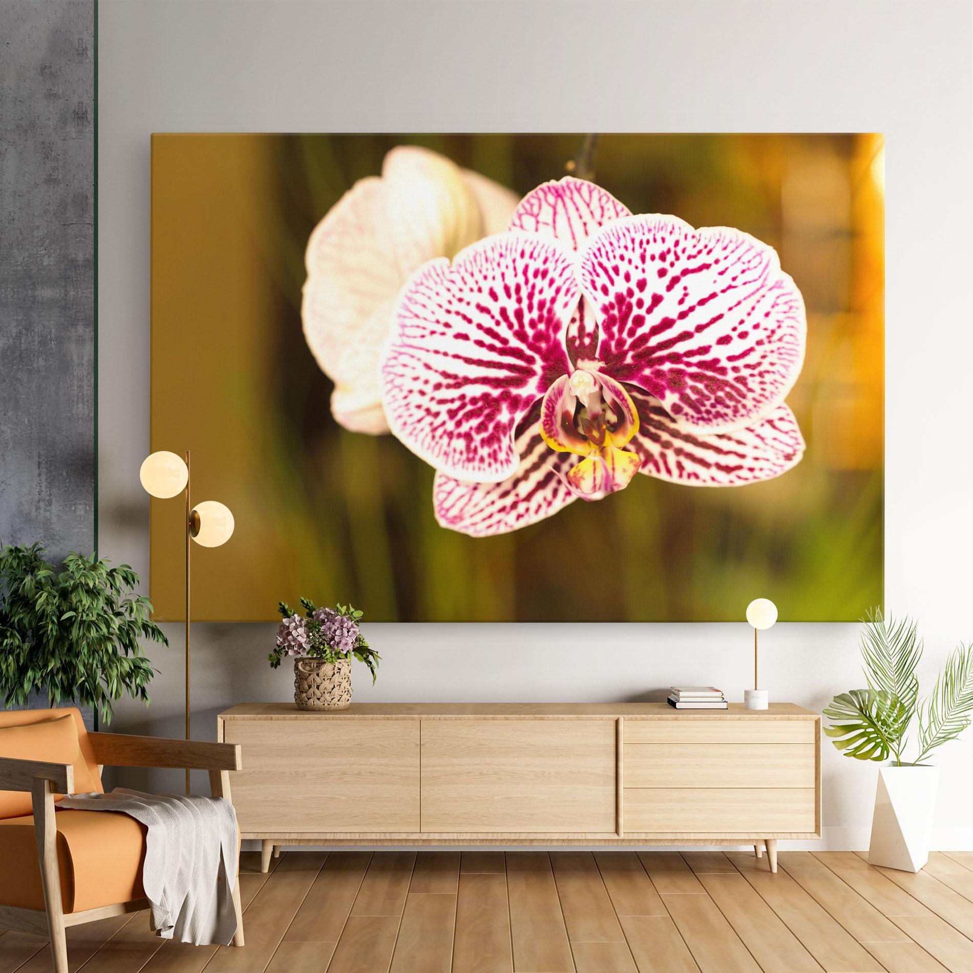 Leinwandbild Garden Orchids mockup 9