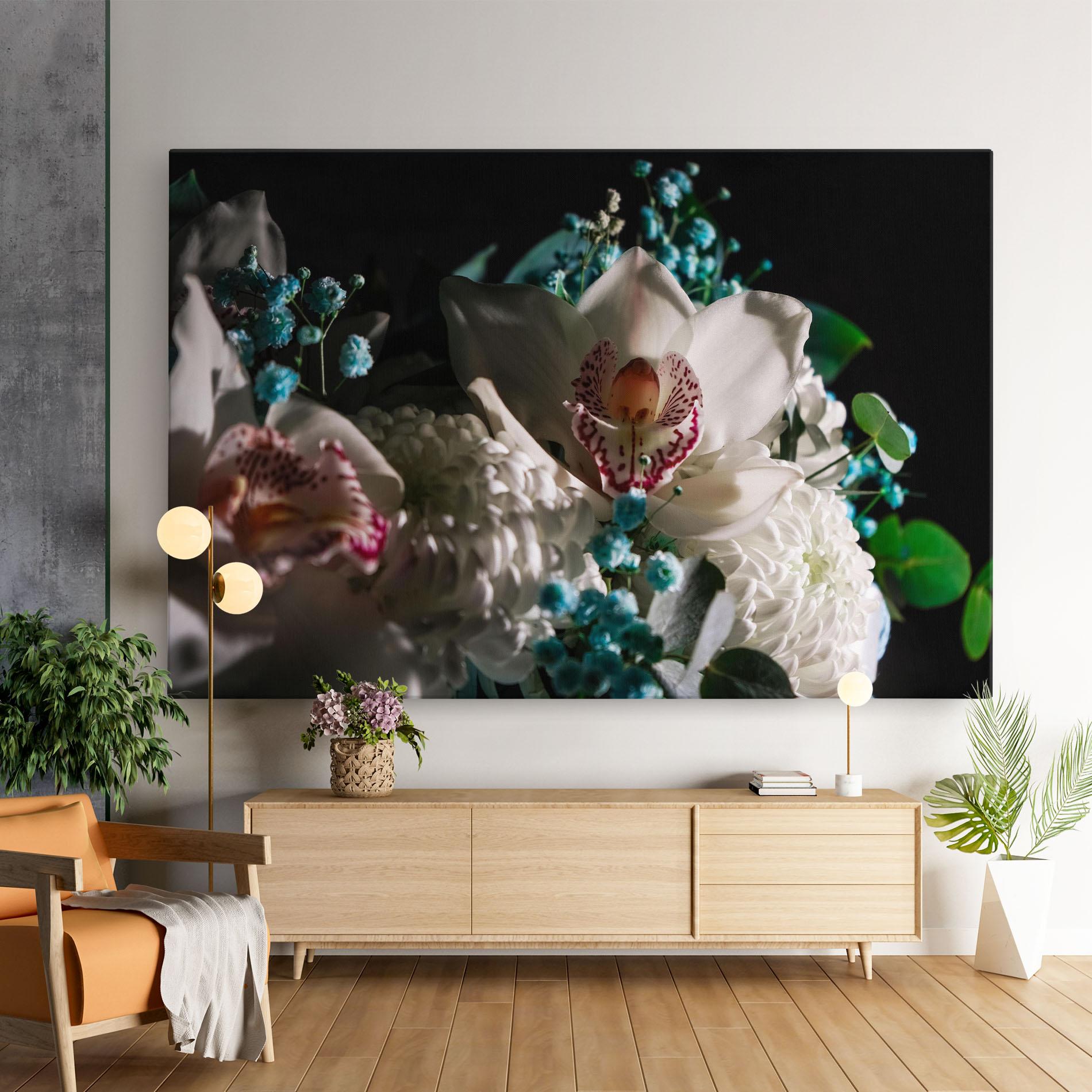 Leinwandbild Orchids mockup 9