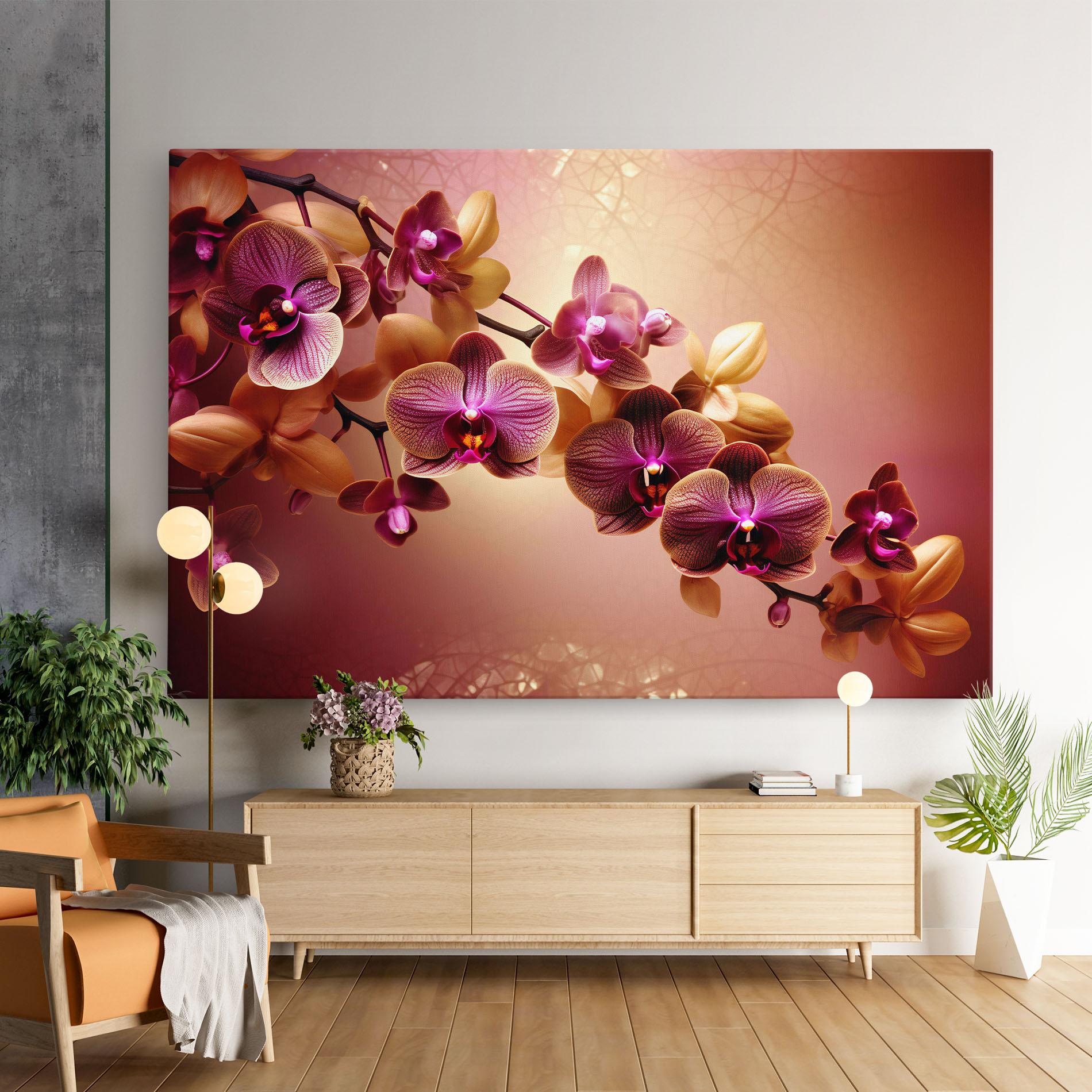Leinwandbild Purple Cream Orchid mockup 9