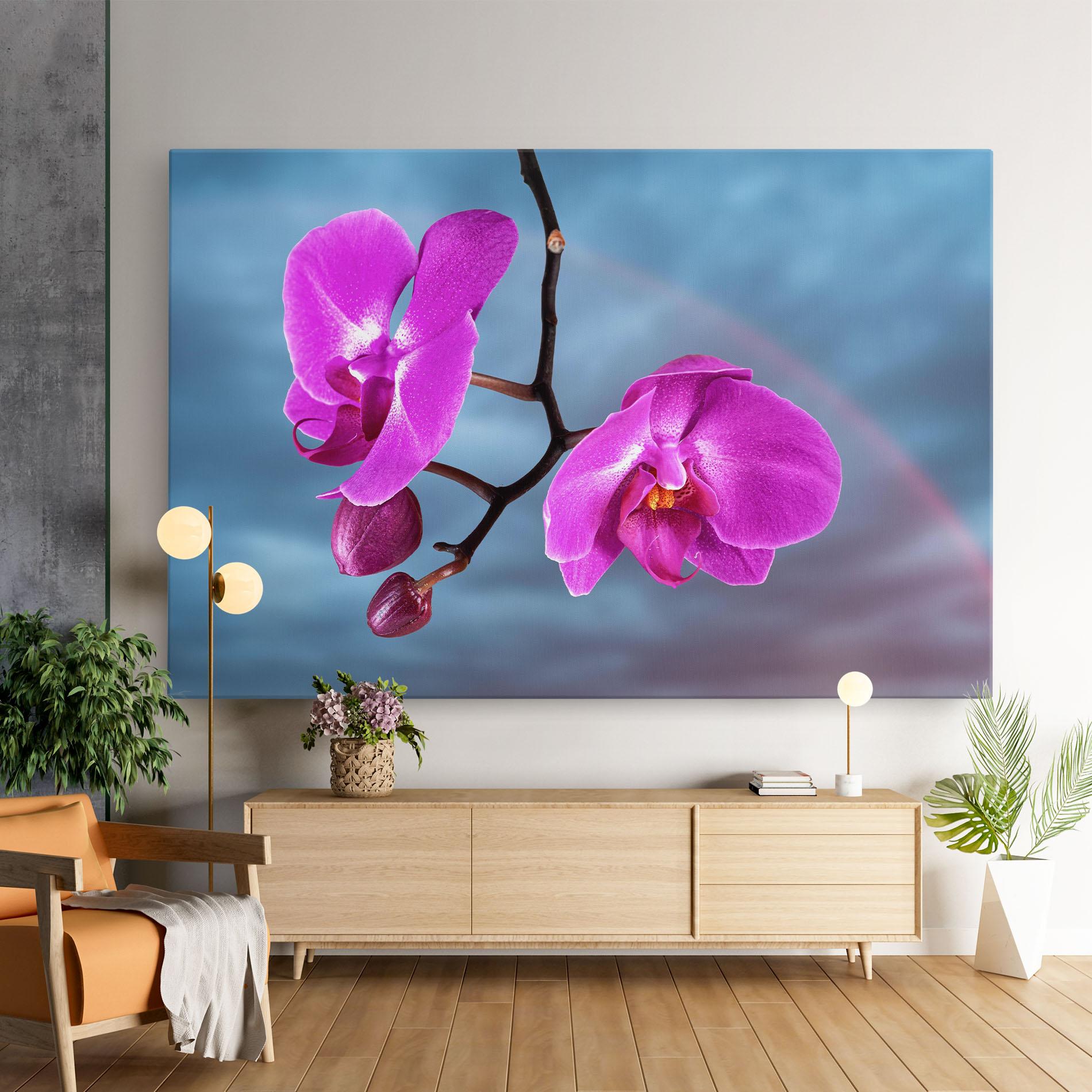 Leinwandbild Sky Purple Orchid mockup 9
