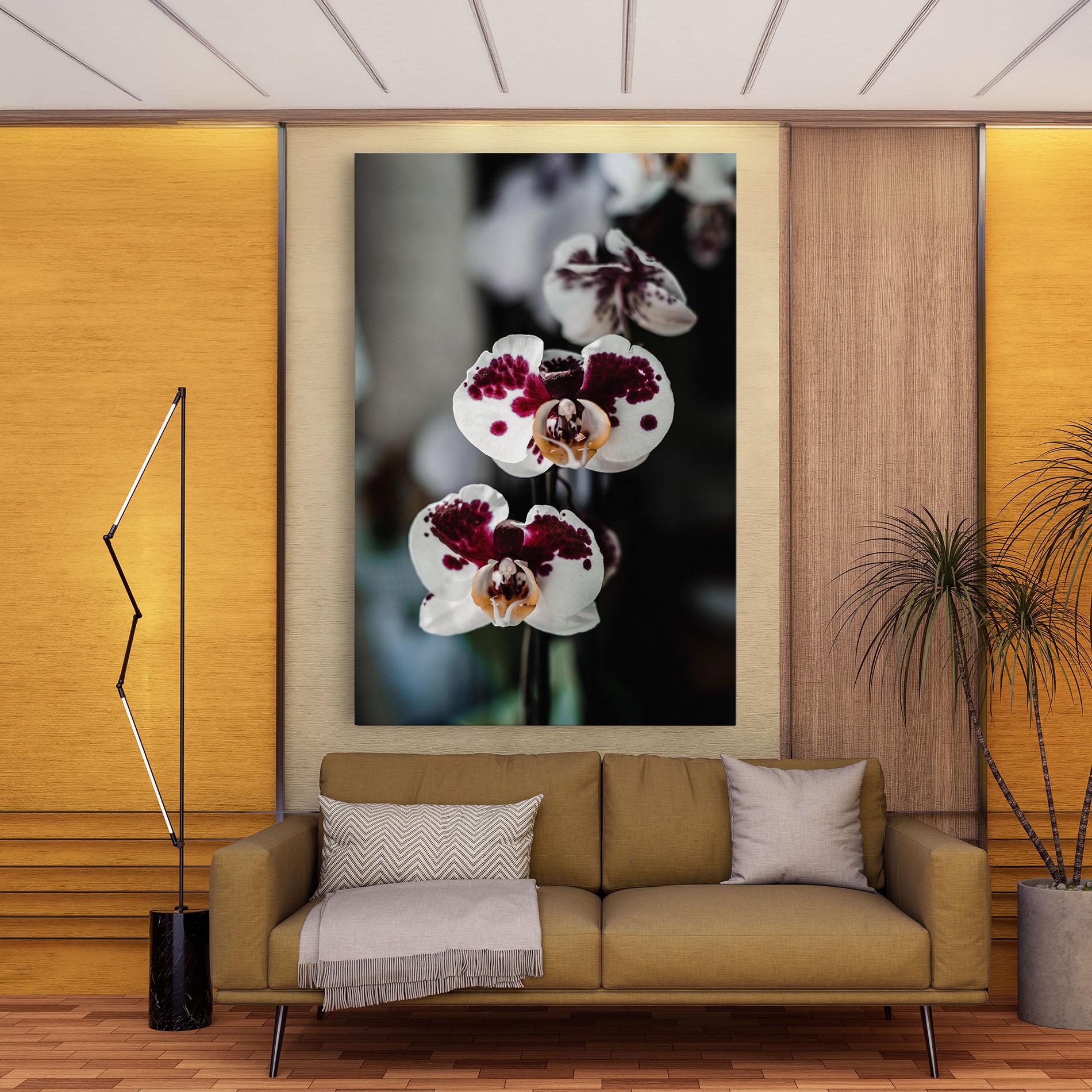 Leinwandbild Dark Purple Orchid mockup 9