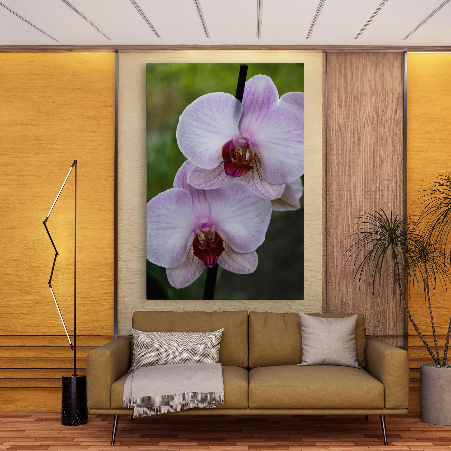 Leinwandbild Garden Light Purple Orchid mockup 9