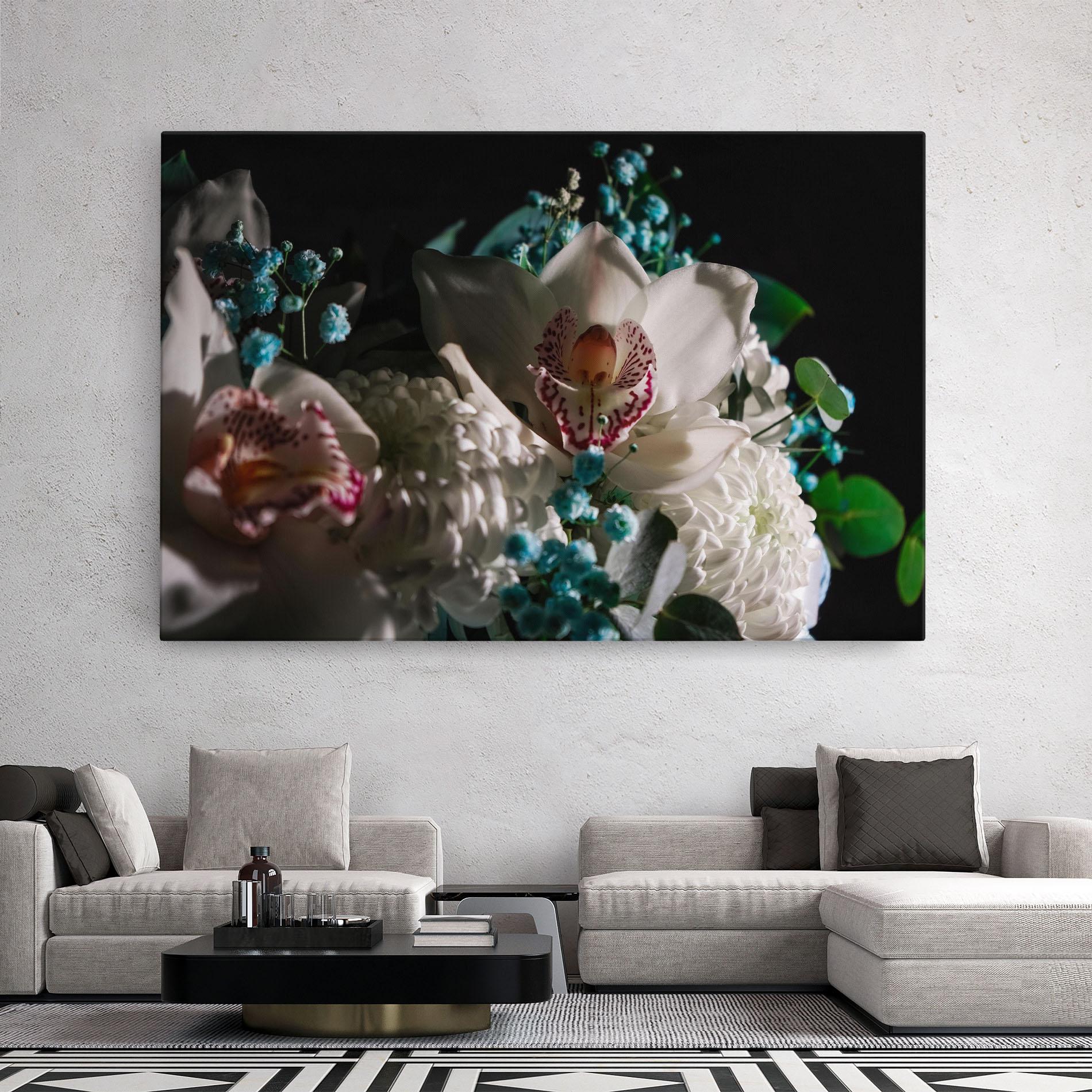 Leinwandbild Orchids mockup 2