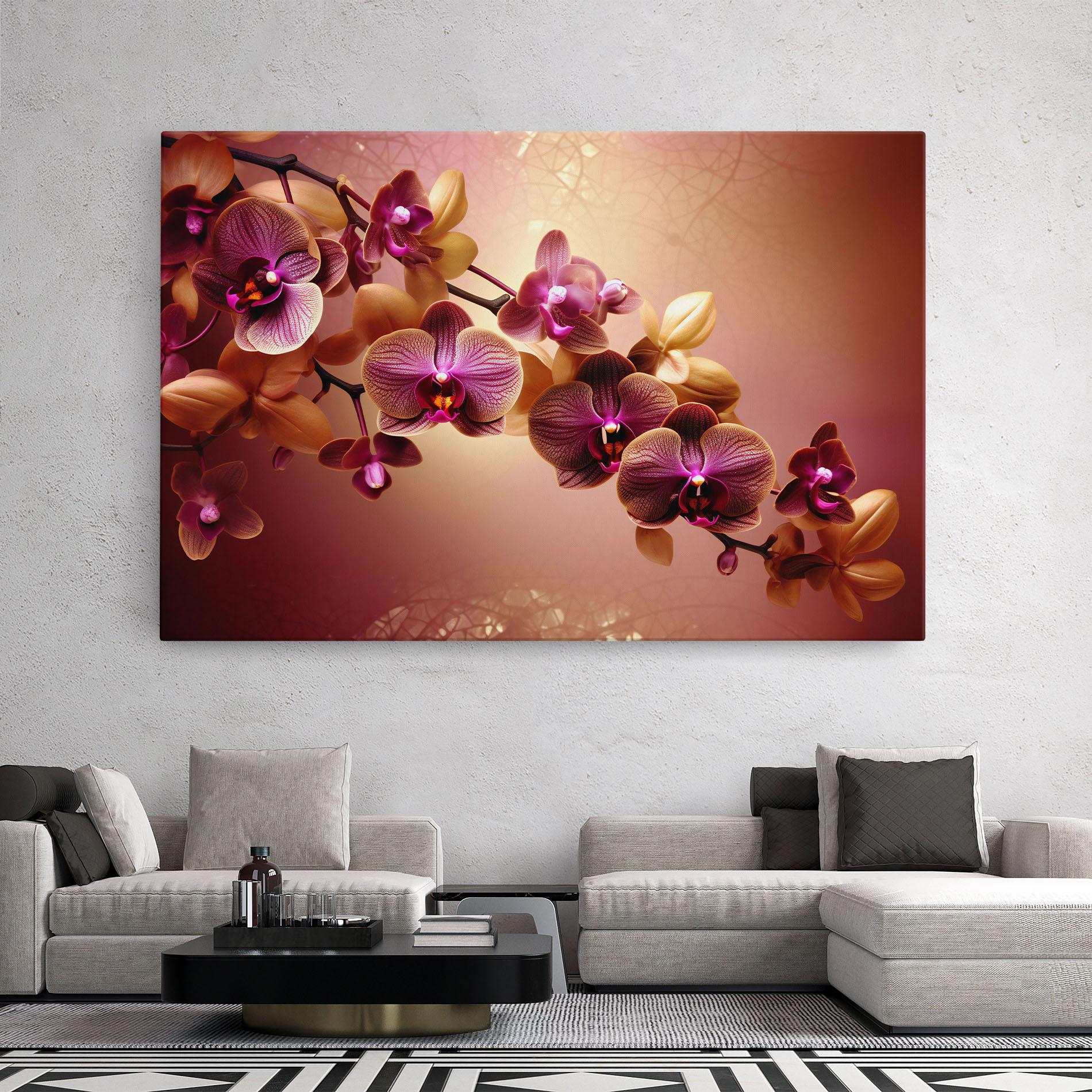Leinwandbild Purple Cream Orchid mockup 2