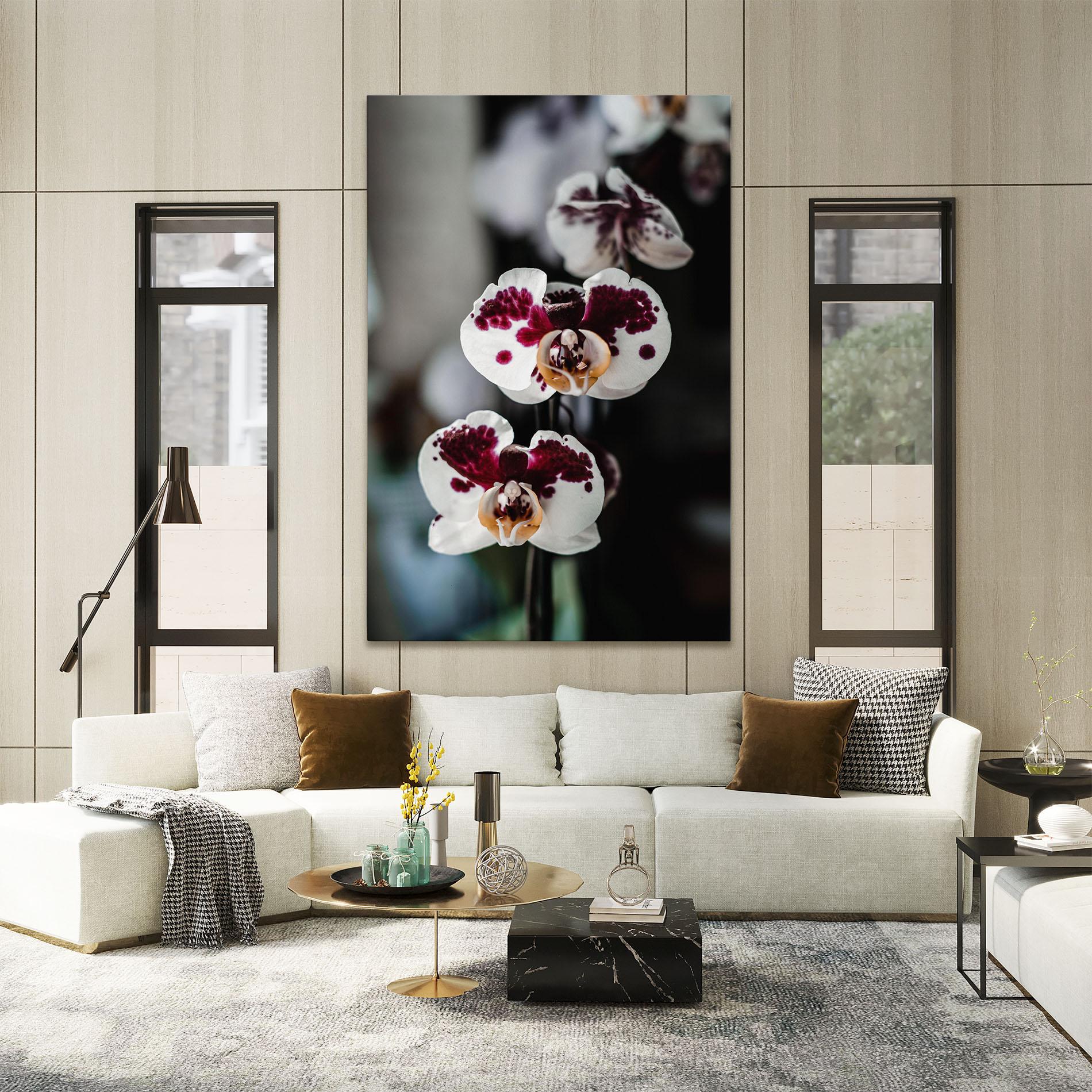 Leinwandbild Dark Purple Orchid mockup 2