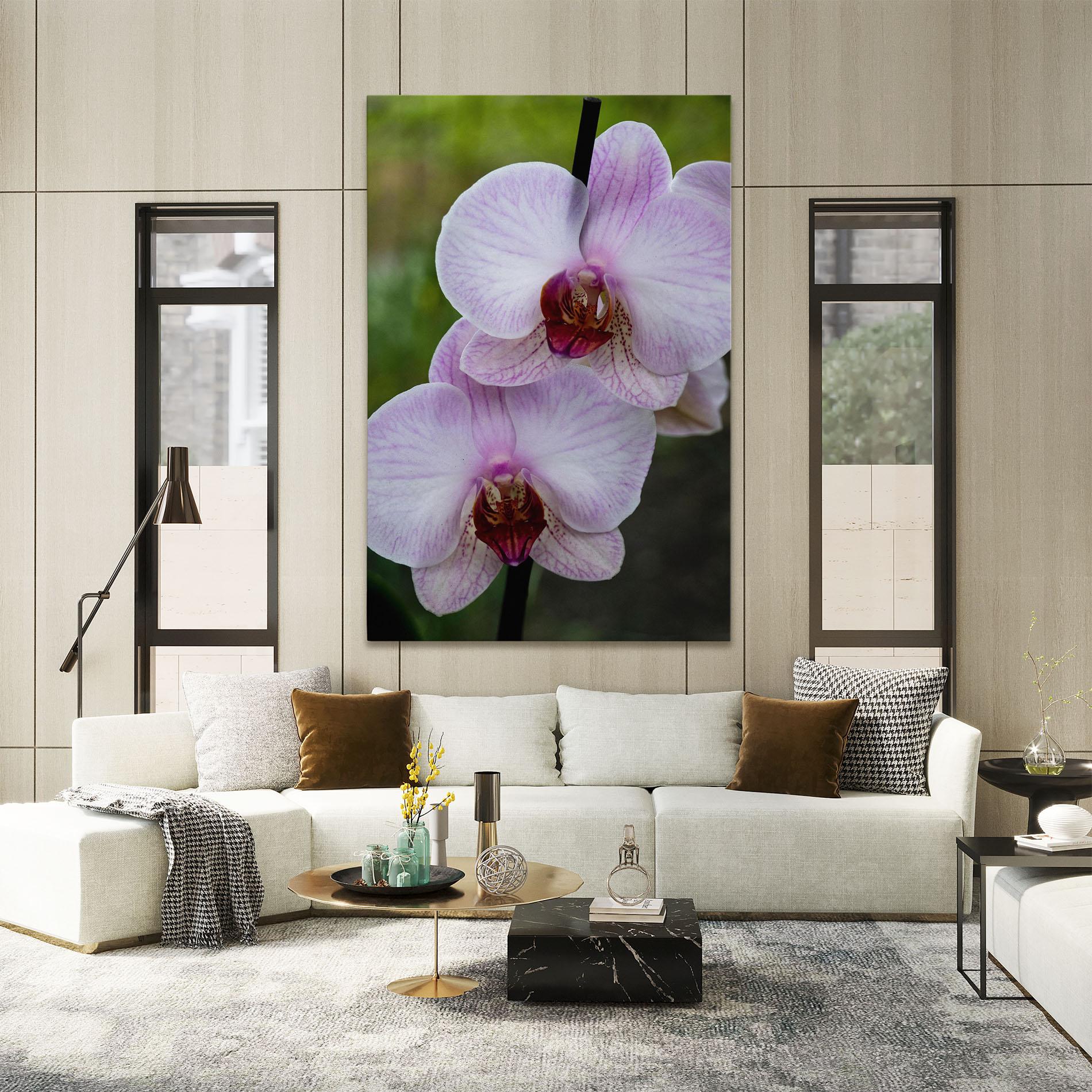 Leinwandbild Garden Light Purple Orchid mockup 2