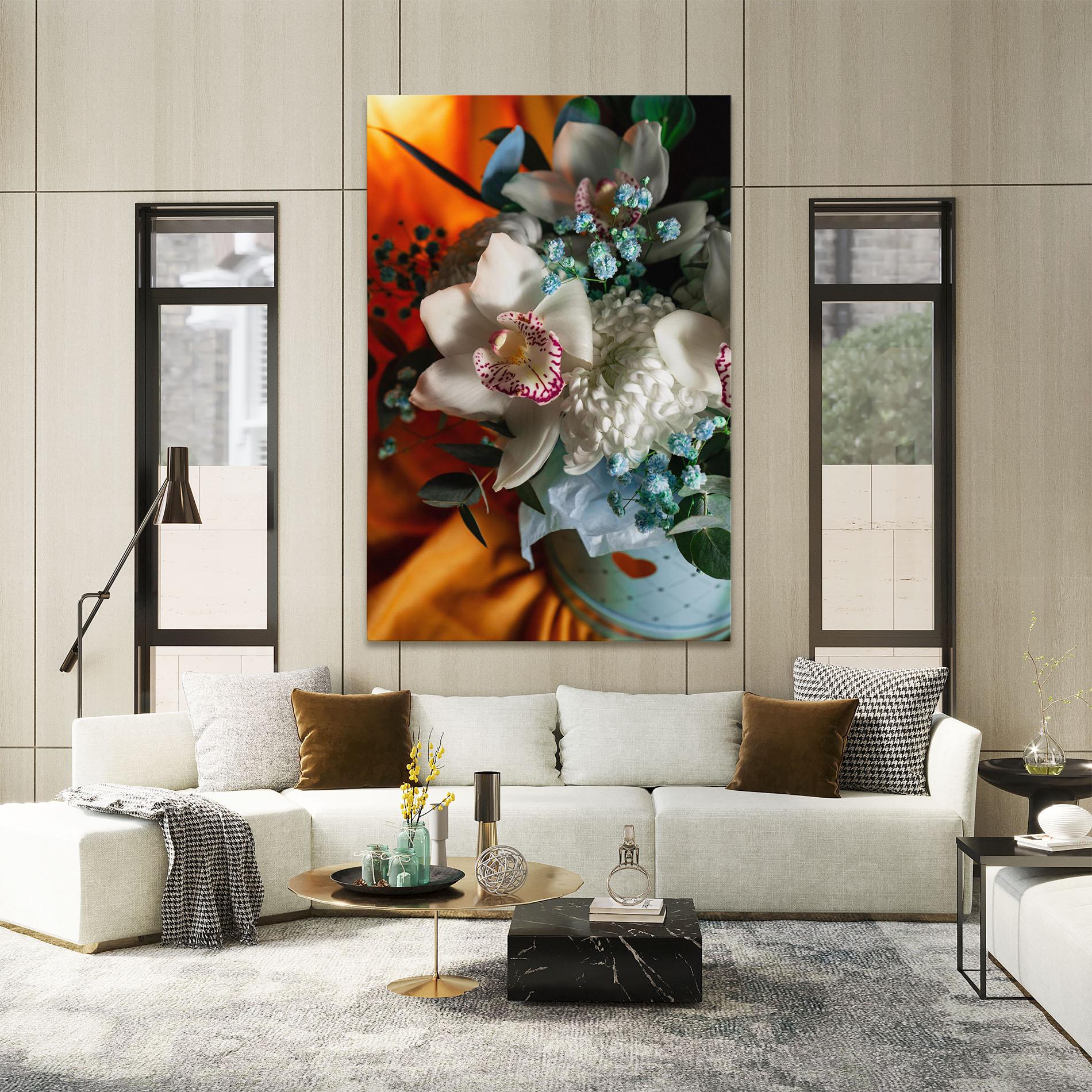 Leinwandbild Orchid In Vase mockup 2