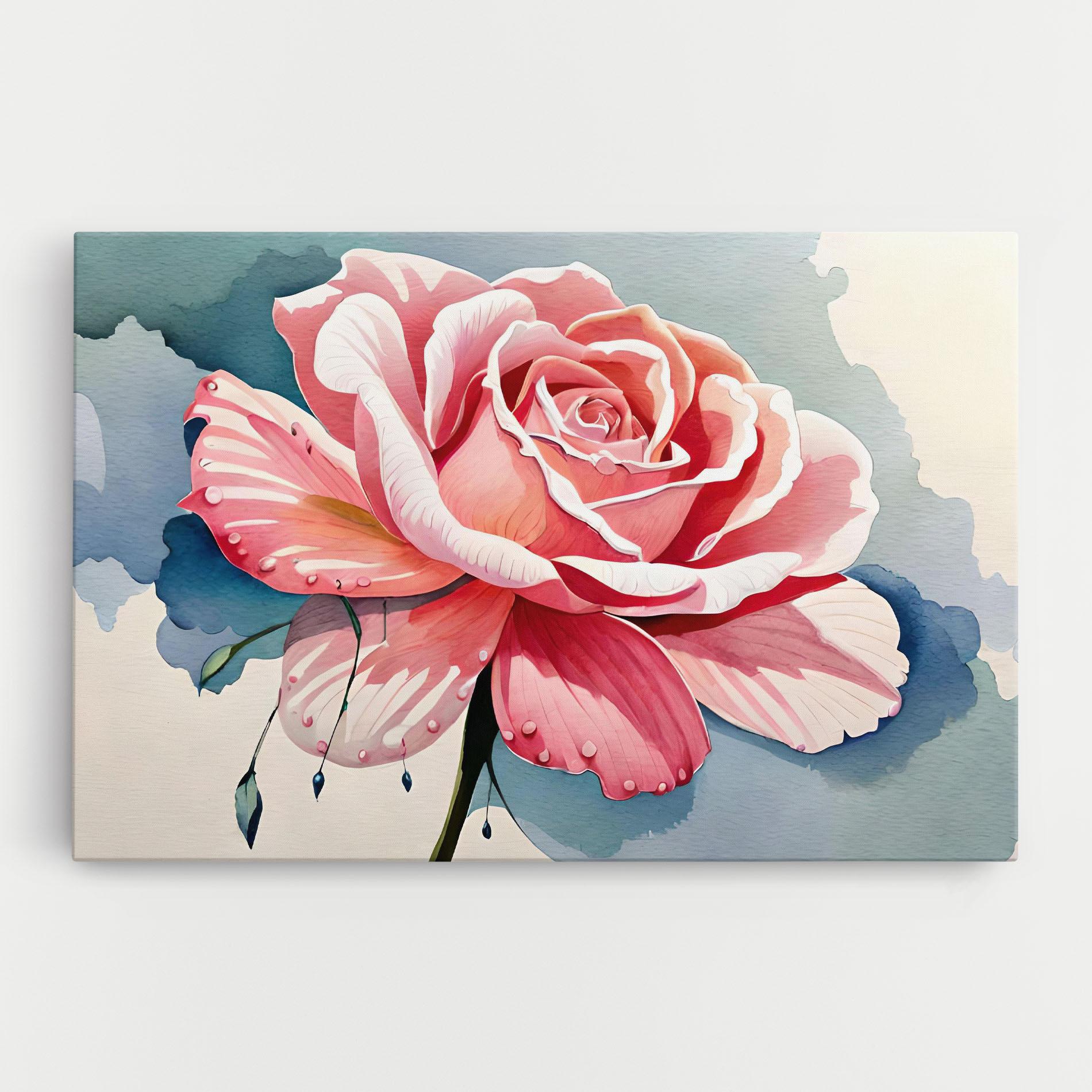 Leinwandbild Bih Pink Rose mockup 0