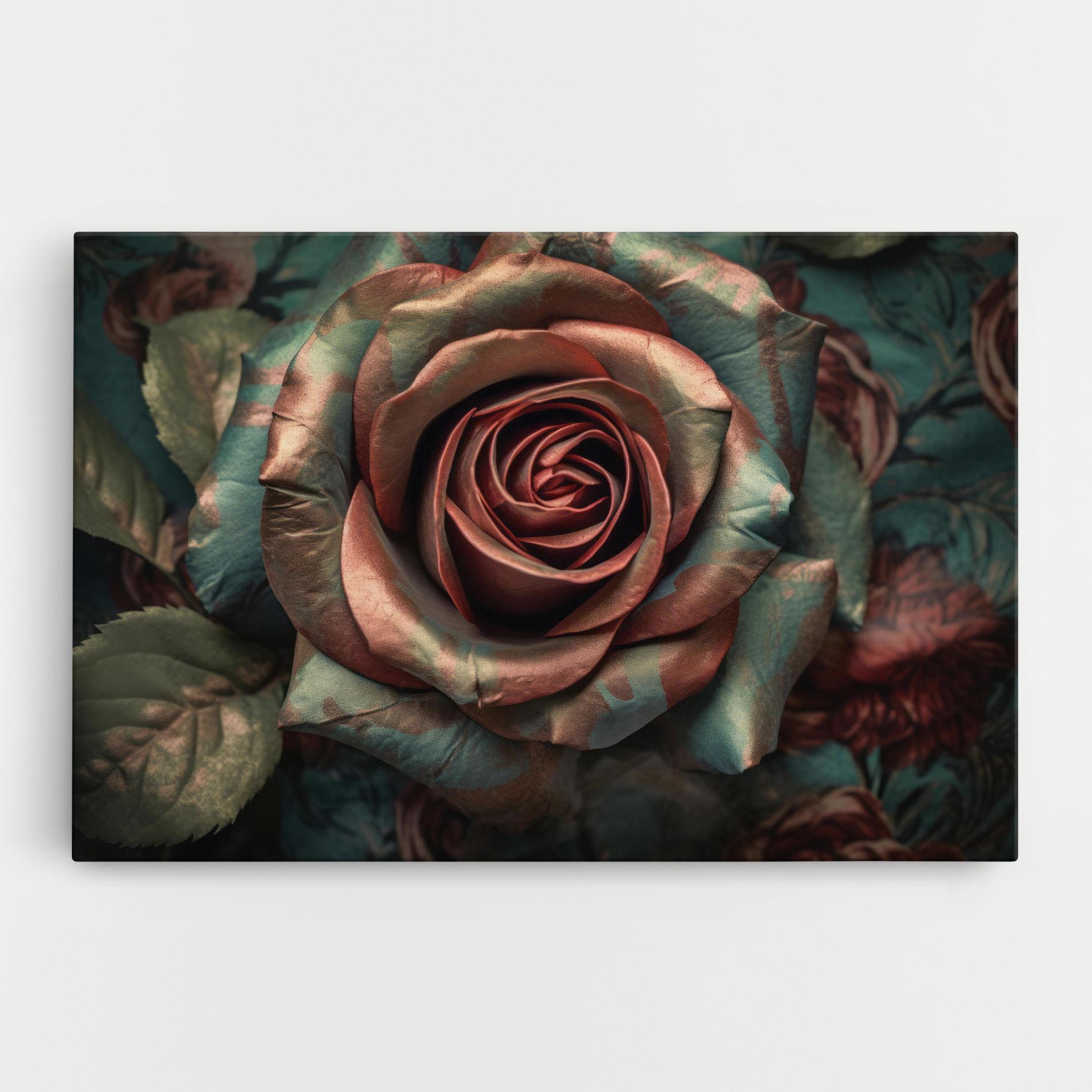 Leinwandbild Exotic Blue Rose mockup 0