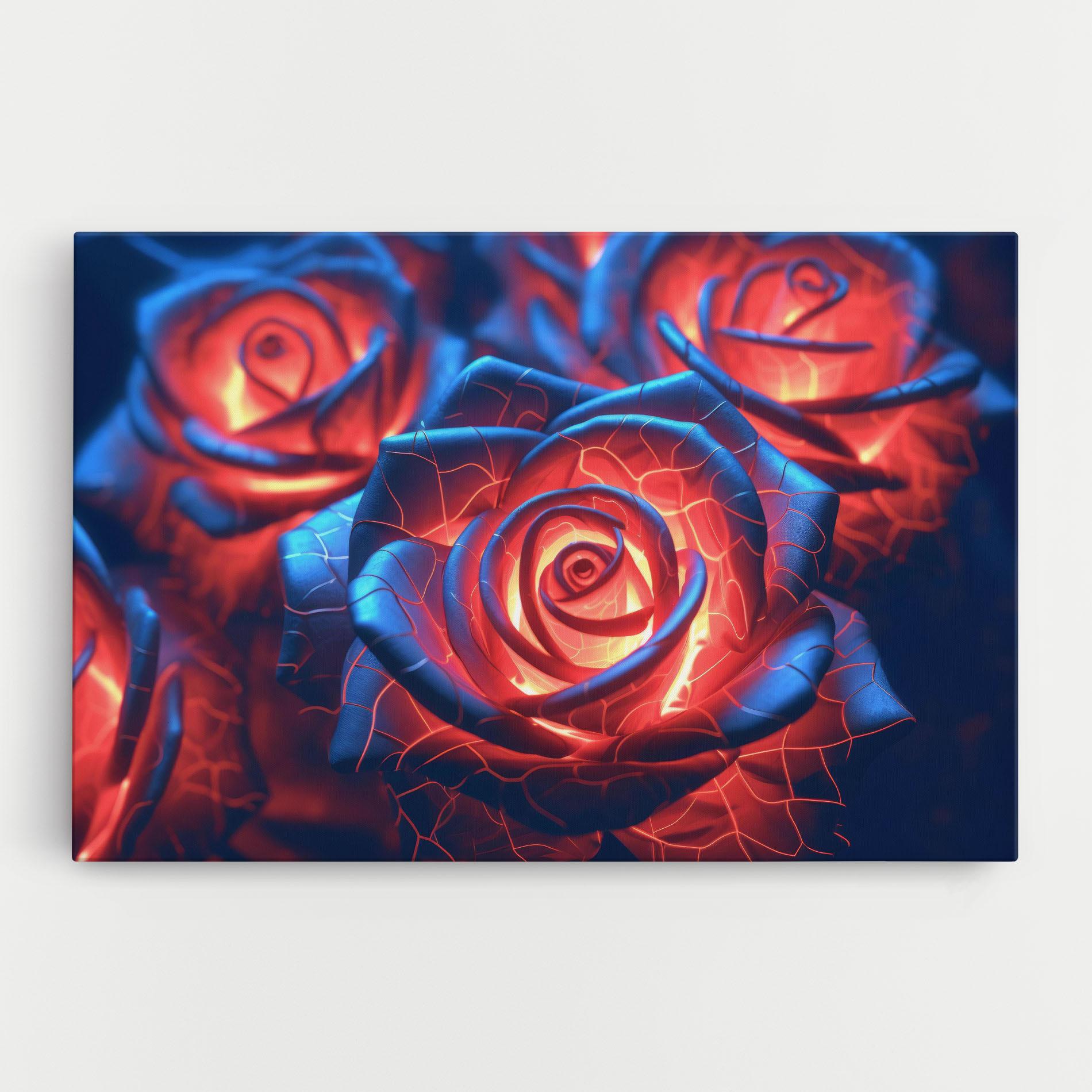 Leinwandbild Glowing Roses mockup 0
