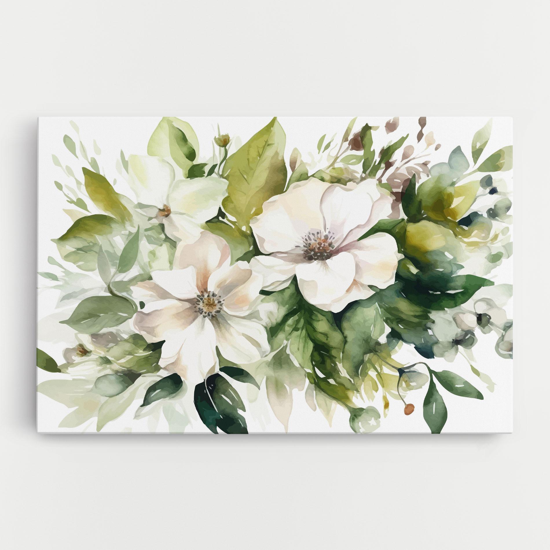 Leinwandbild Opened Rose mockup 0