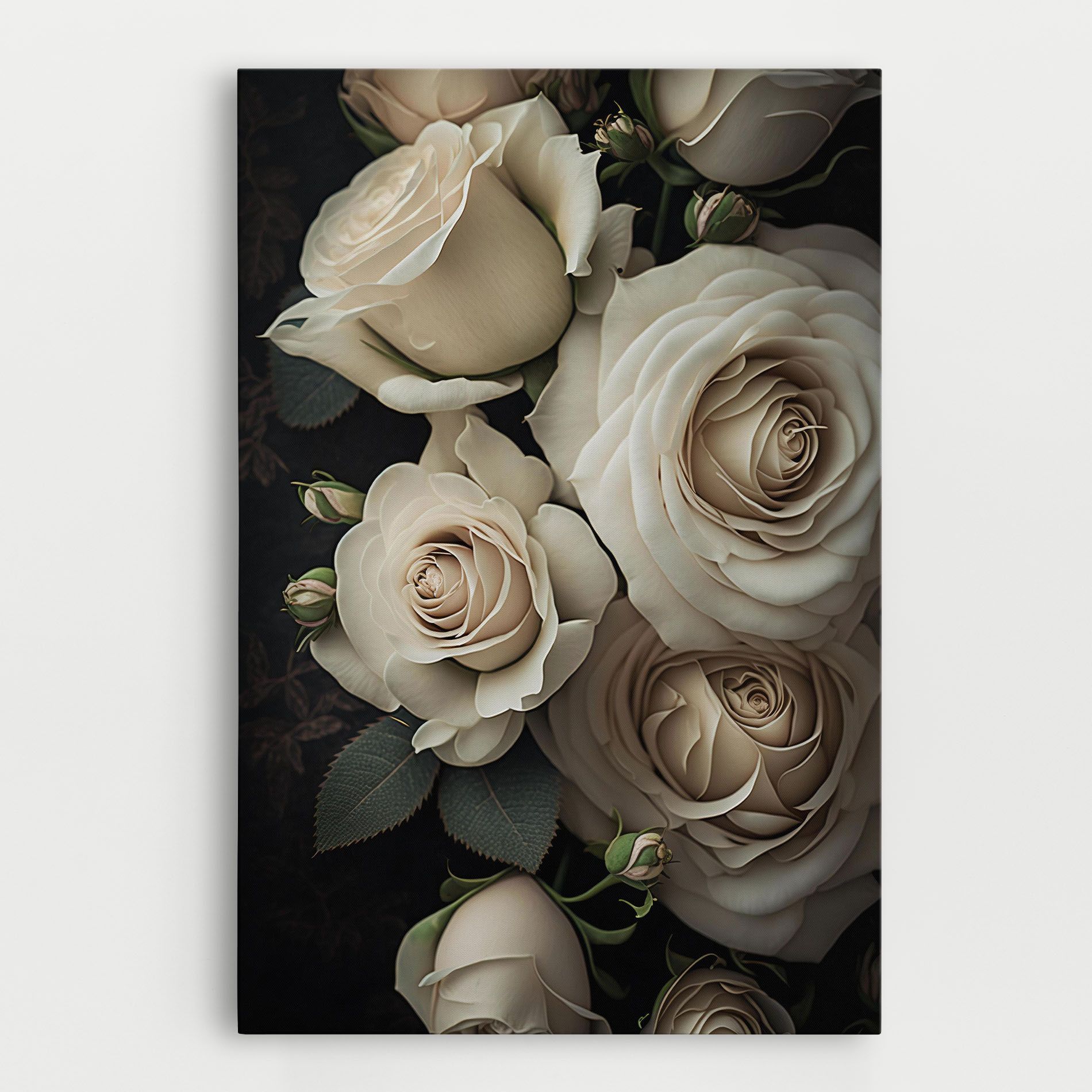 Cream Roses Close Up mockup 0