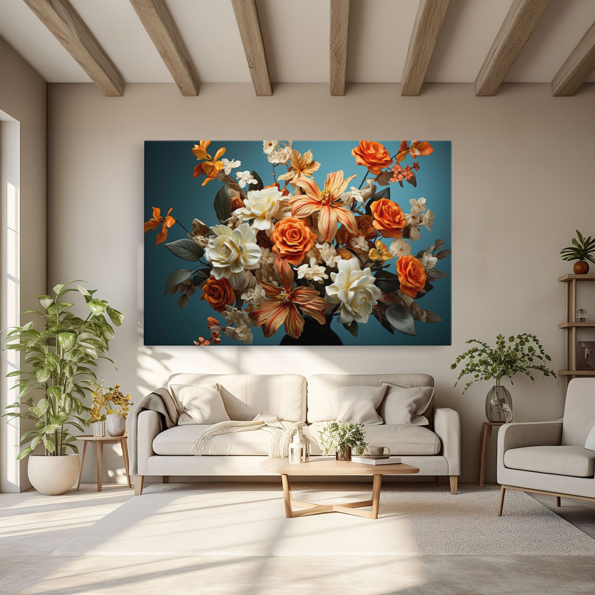 Orange Cream Rose mockup 6