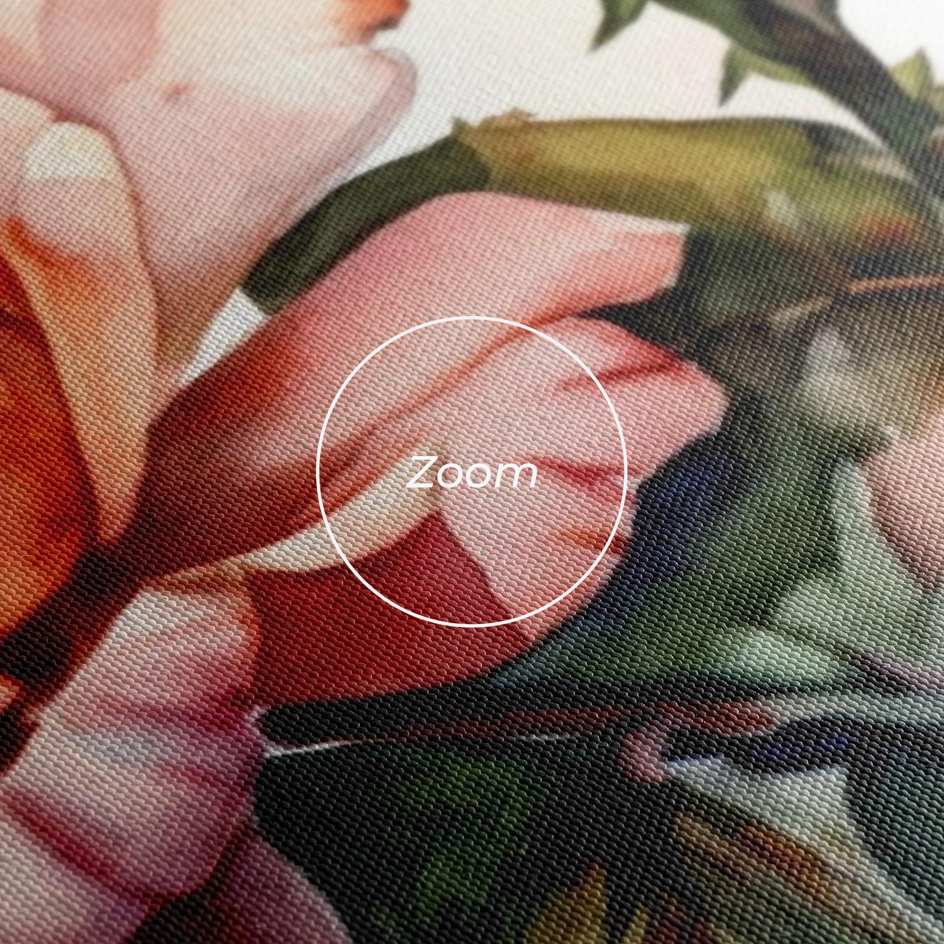 Leinwandbild Big Rose Painted mockup 3