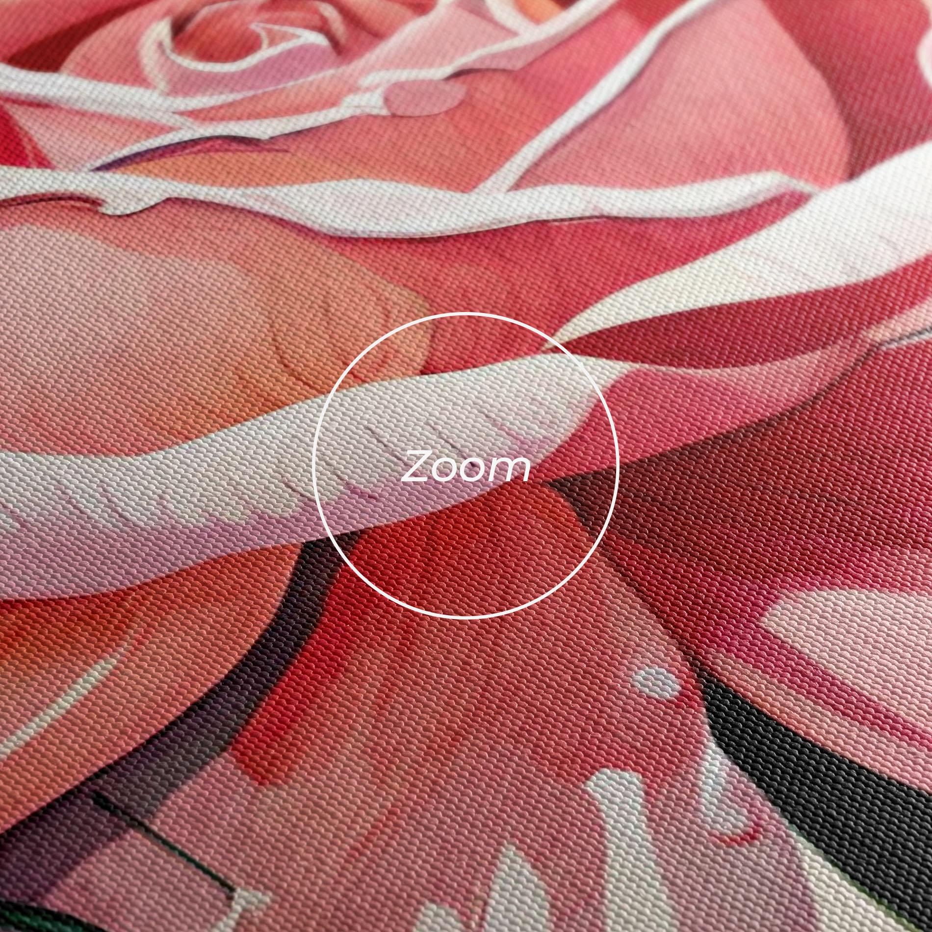 Leinwandbild Bih Pink Rose mockup 3