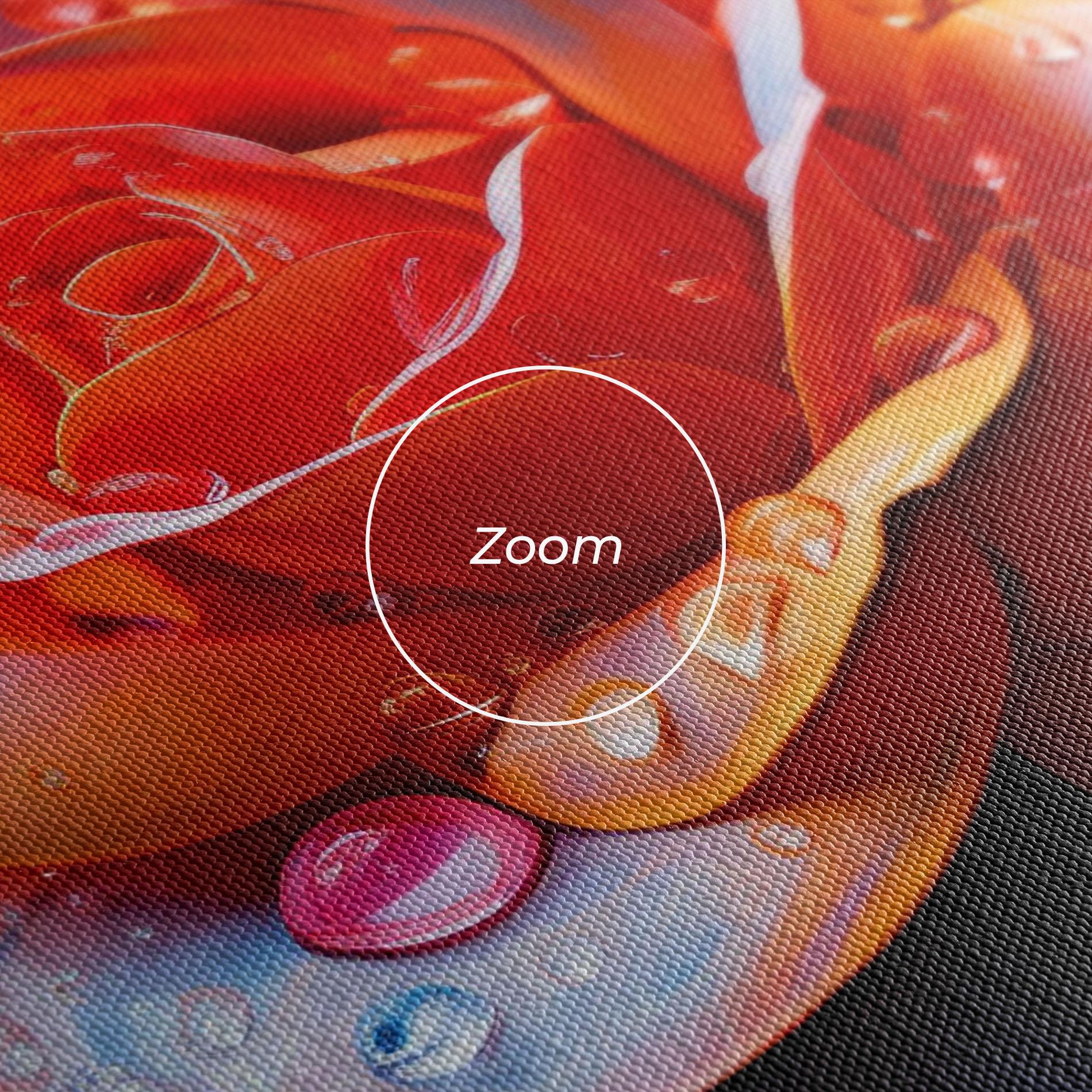 Leinwandbild Orange Blue Rose mockup 3