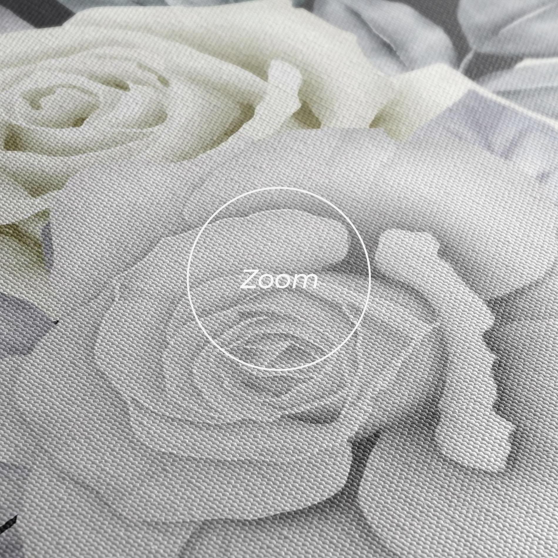 Leinwandbild White Grey Rose mockup 3