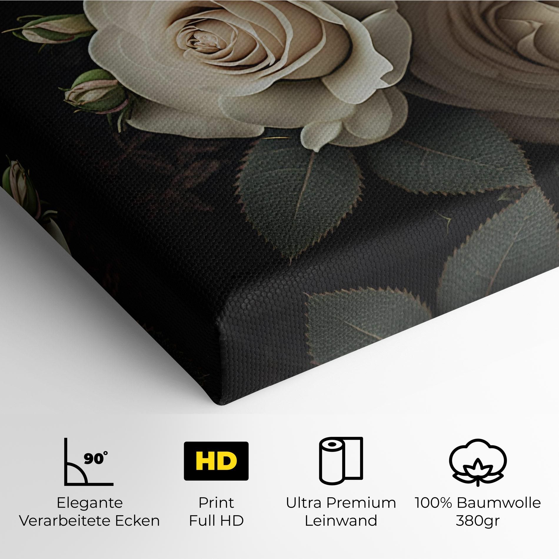 Cream Roses Close Up mockup 4