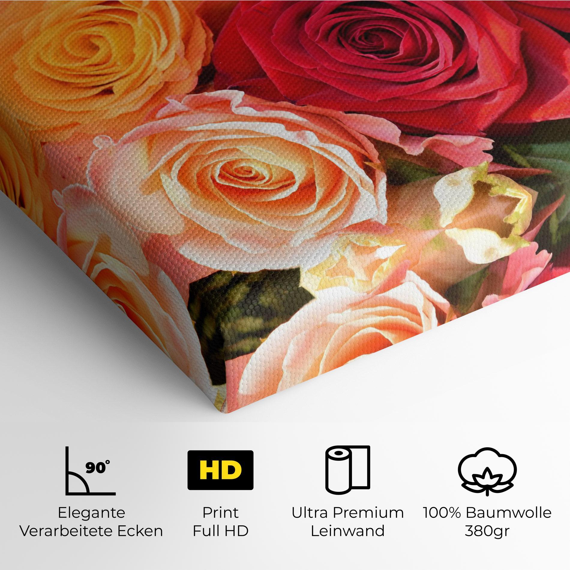 Leinwandbild Mixed Roses mockup 4