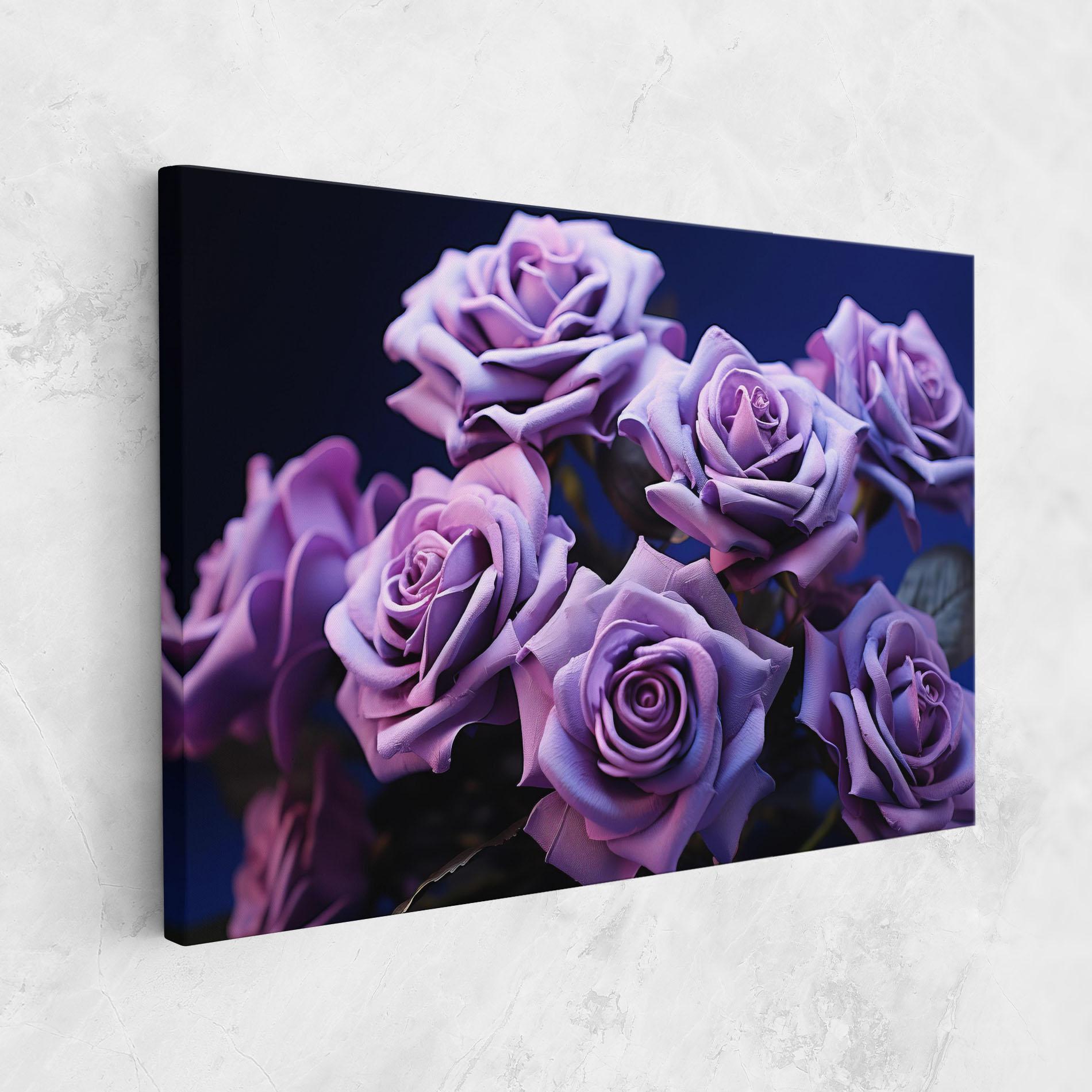 Leinwandbild Pastel Purple Rose mockup 1