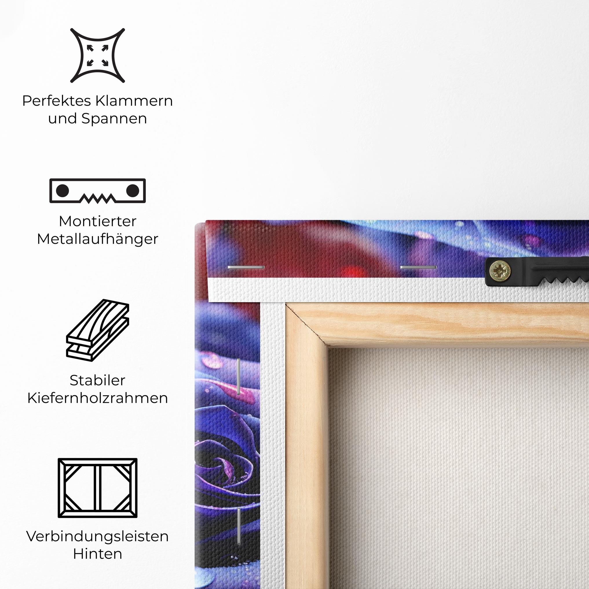 Blue Purple Rose mockup 5